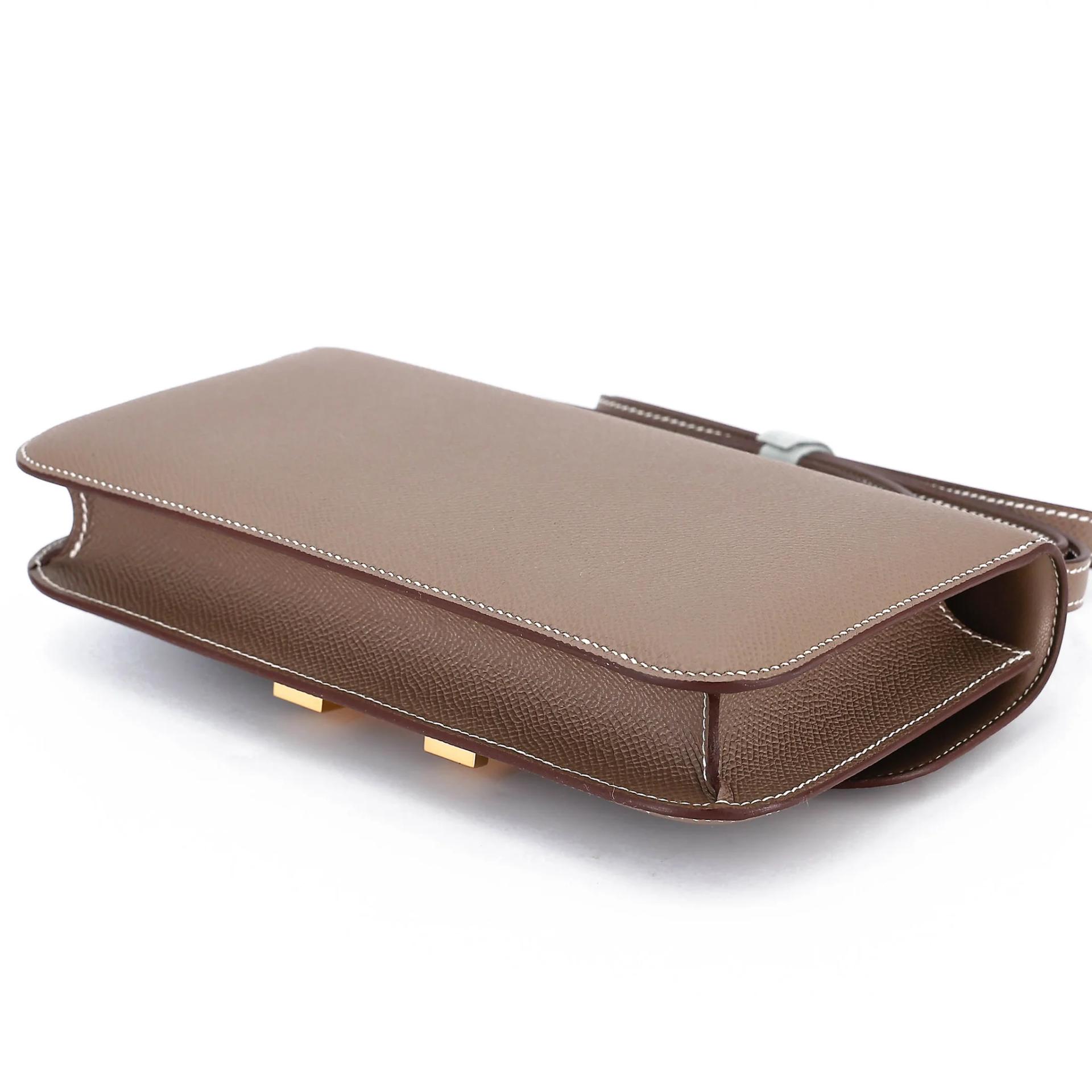 Brand New ( Rank N ) HERMÈS Constance Elan Etoupe (18) Epsom Gold hardware G (2026) - 6
