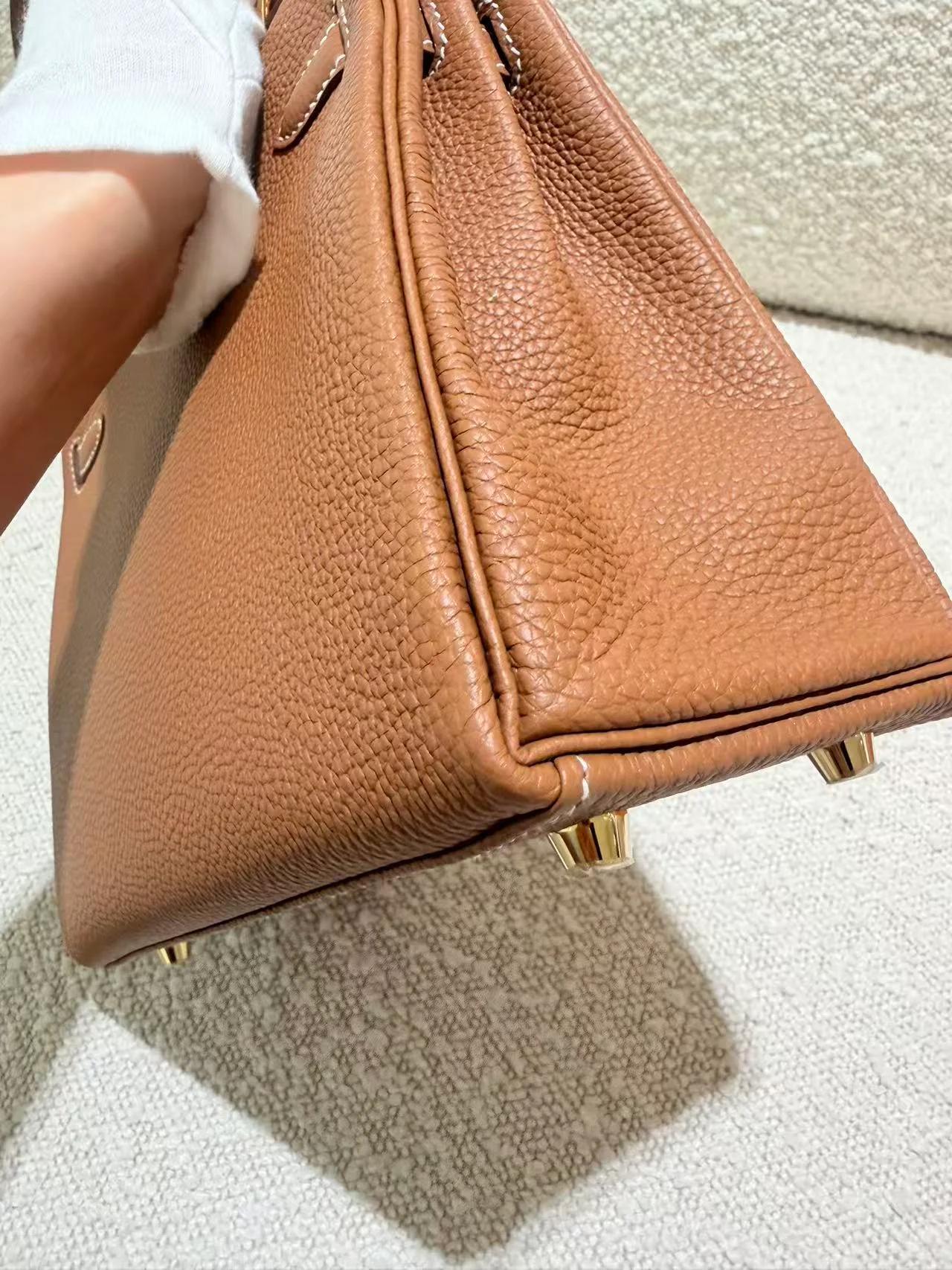Unused ( Rank NS ) HERMÈS Kelly 25 Gold (37) Togo Gold hardware K (2025) - 11