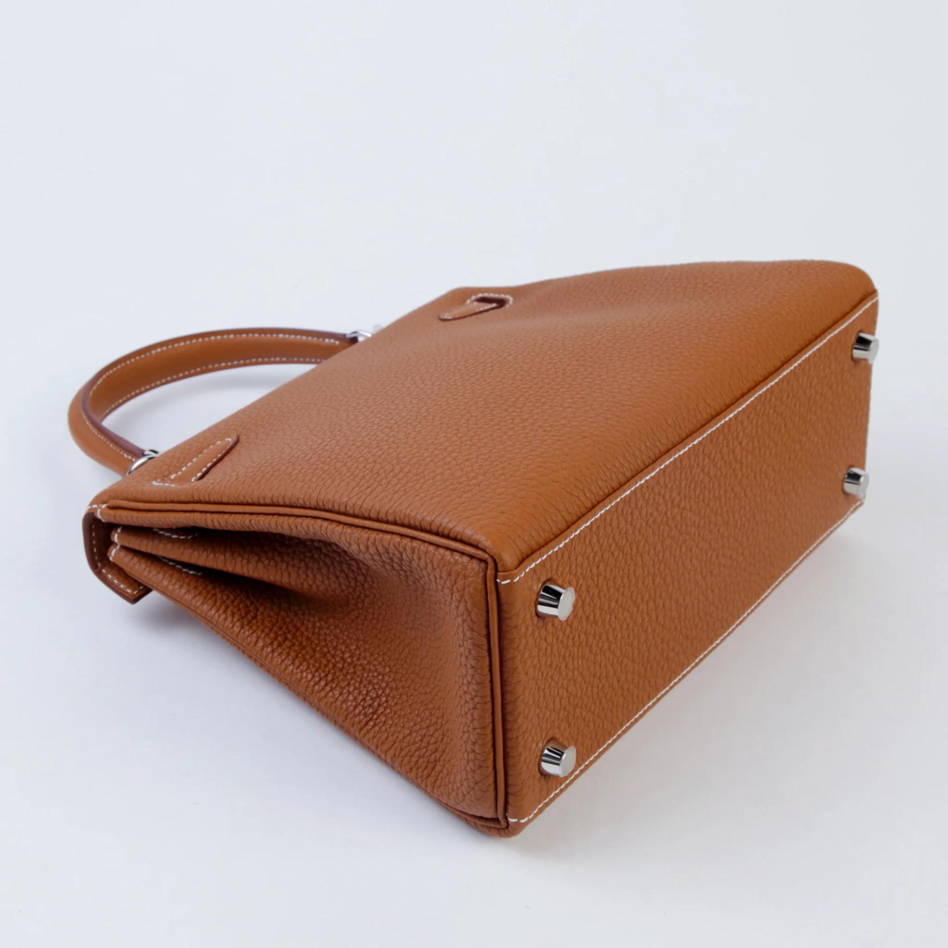 Brand New ( Rank N ) HERMÈS Kelly 25 Gold (37) Togo Palladium hardware G (2026) - 6