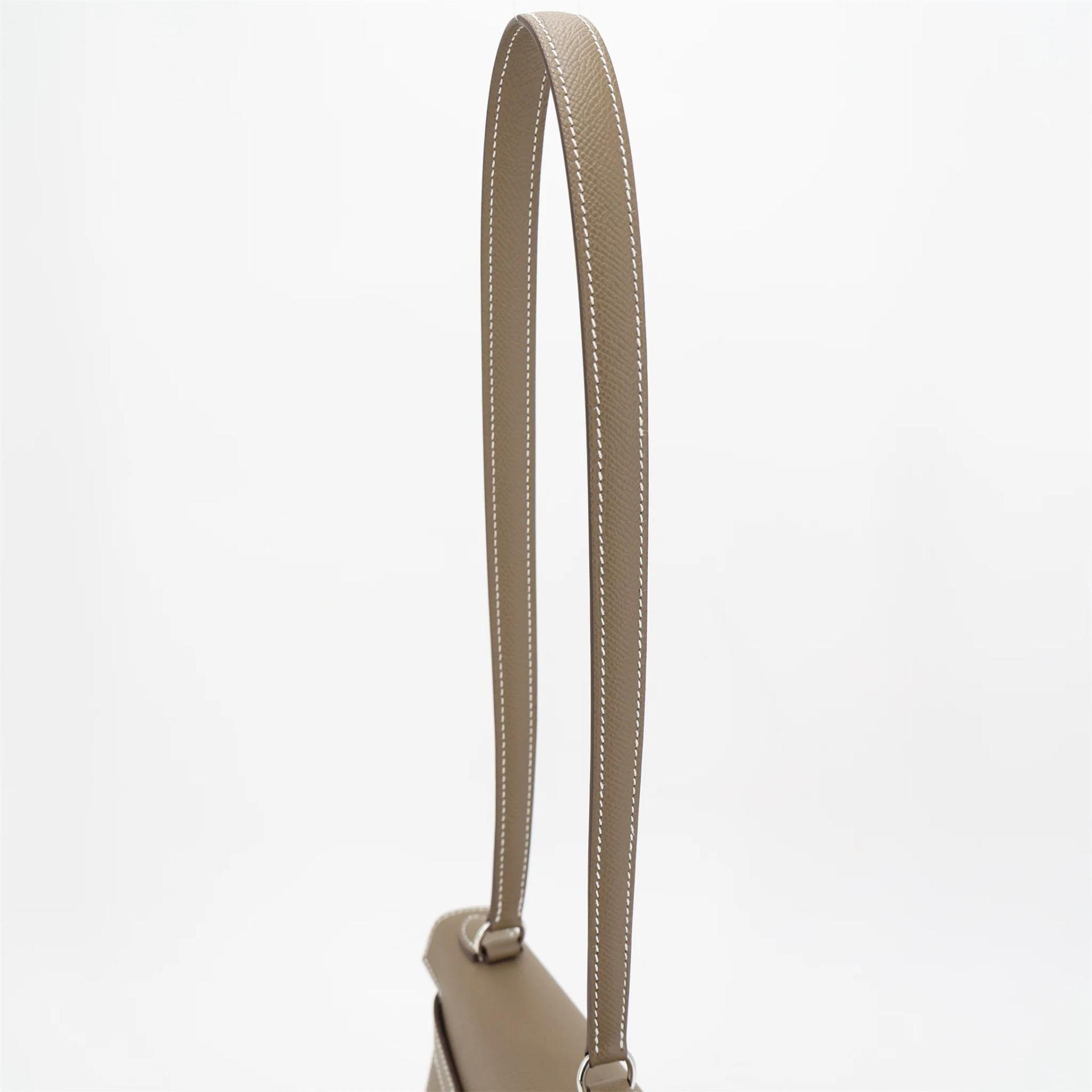 未使用保存品 HERMÈS 愛馬仕 限量收藏款 Kelly 20 en Desordre 18 大象灰 Etoupe Epsom牛皮 銀扣 U刻 2022年 - 3