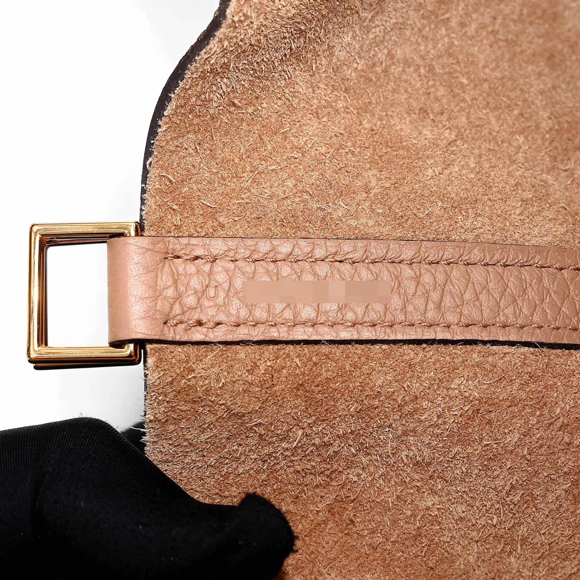 Excellent ( Rank SA ) HERMÈS Picotin Lock PM Chai (0M) Clemence Gold hardware U (2022) - 12