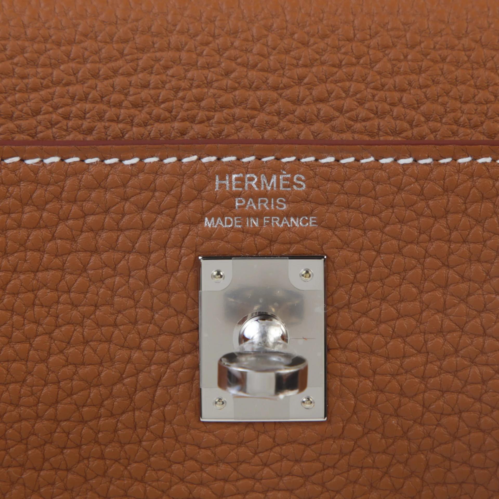Brand New ( Rank N ) HERMÈS Kelly 25 Gold (37) Togo Palladium hardware G (2026) - 9
