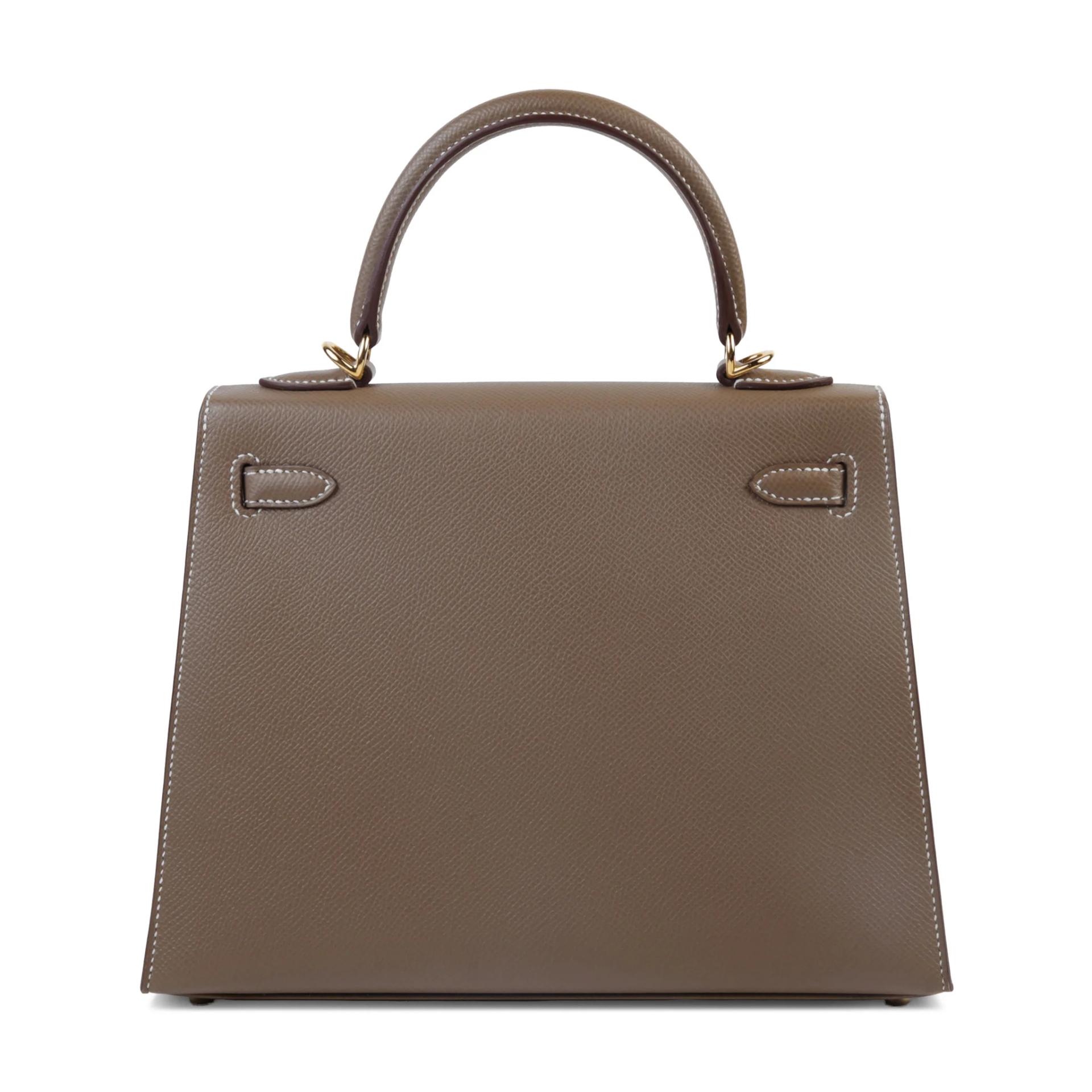 全新 HERMÈS 爱马仕 Kelly 25 外缝 18 大象灰 Etoupe Epsom牛皮 金扣 G刻 2026年 - 2