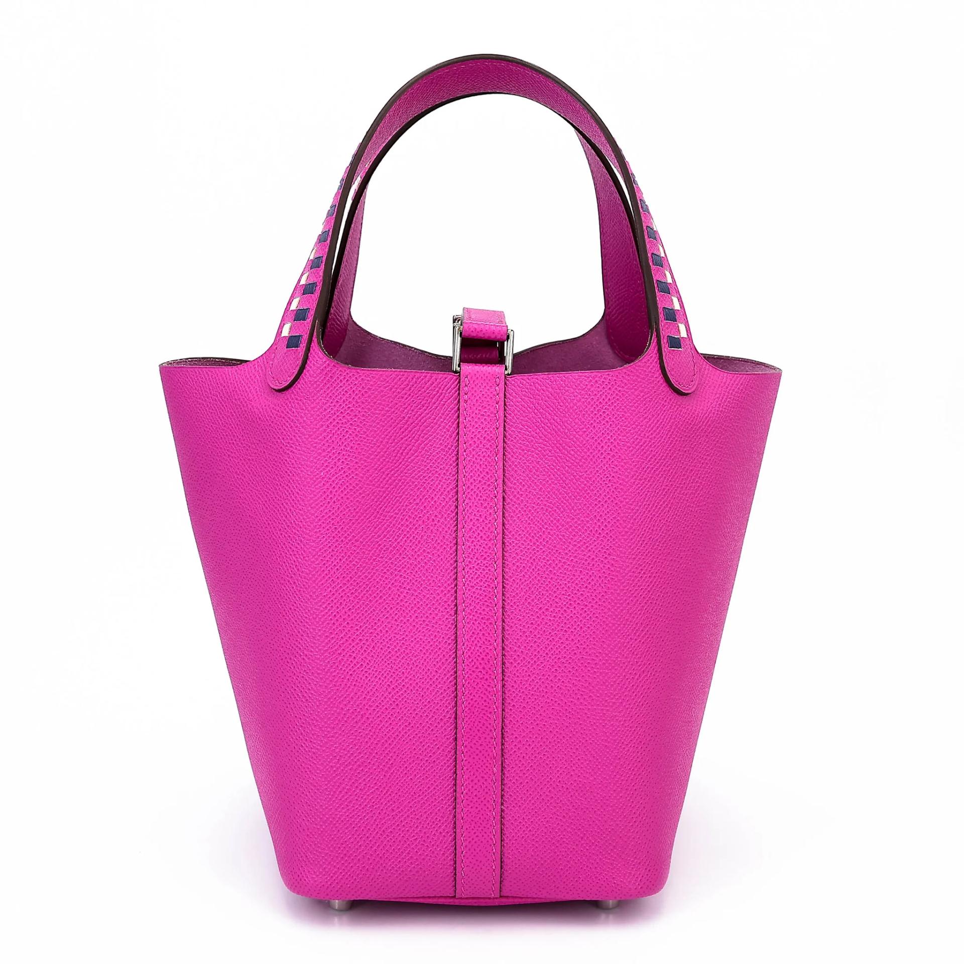 ランク SA HERMÈS エルメス 限定品 ピコタンロックPM レサージュ マグノリア (9I) エプソン シルバー金具 C刻印 (2018) - 2