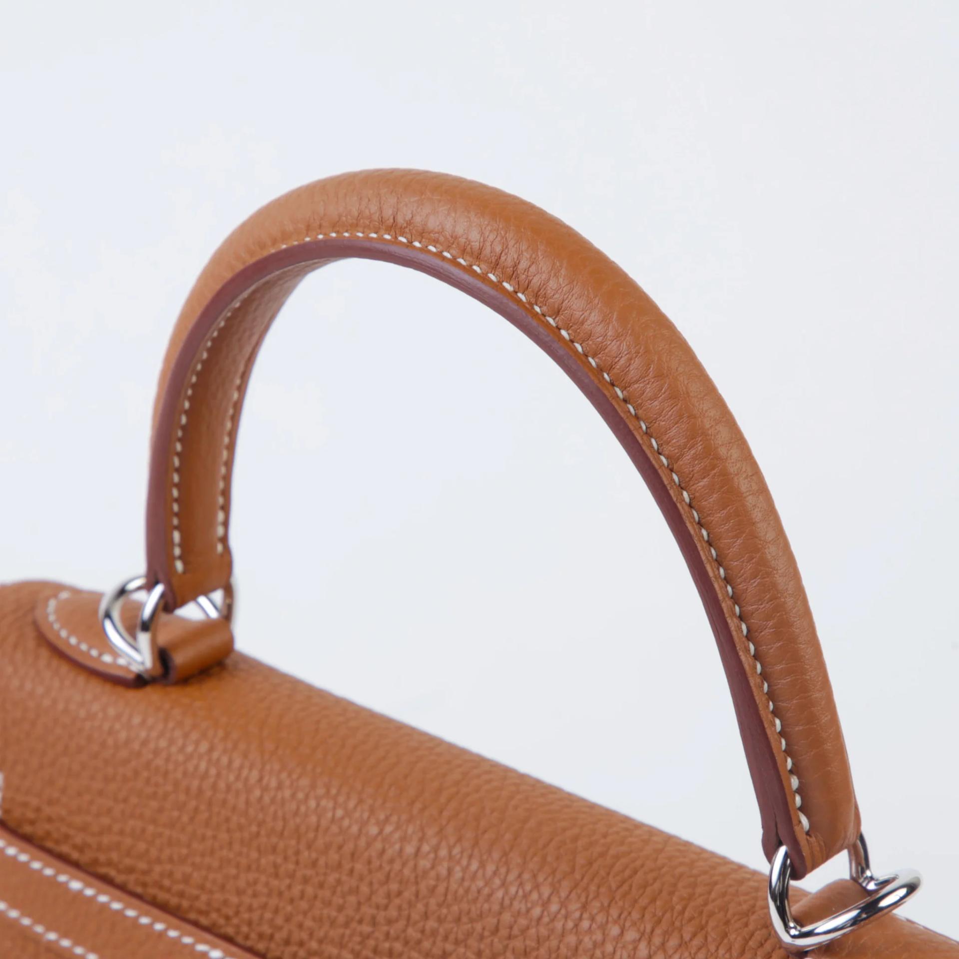 Brand New ( Rank N ) HERMÈS Kelly 25 Gold (37) Togo Palladium hardware G (2026) - 3
