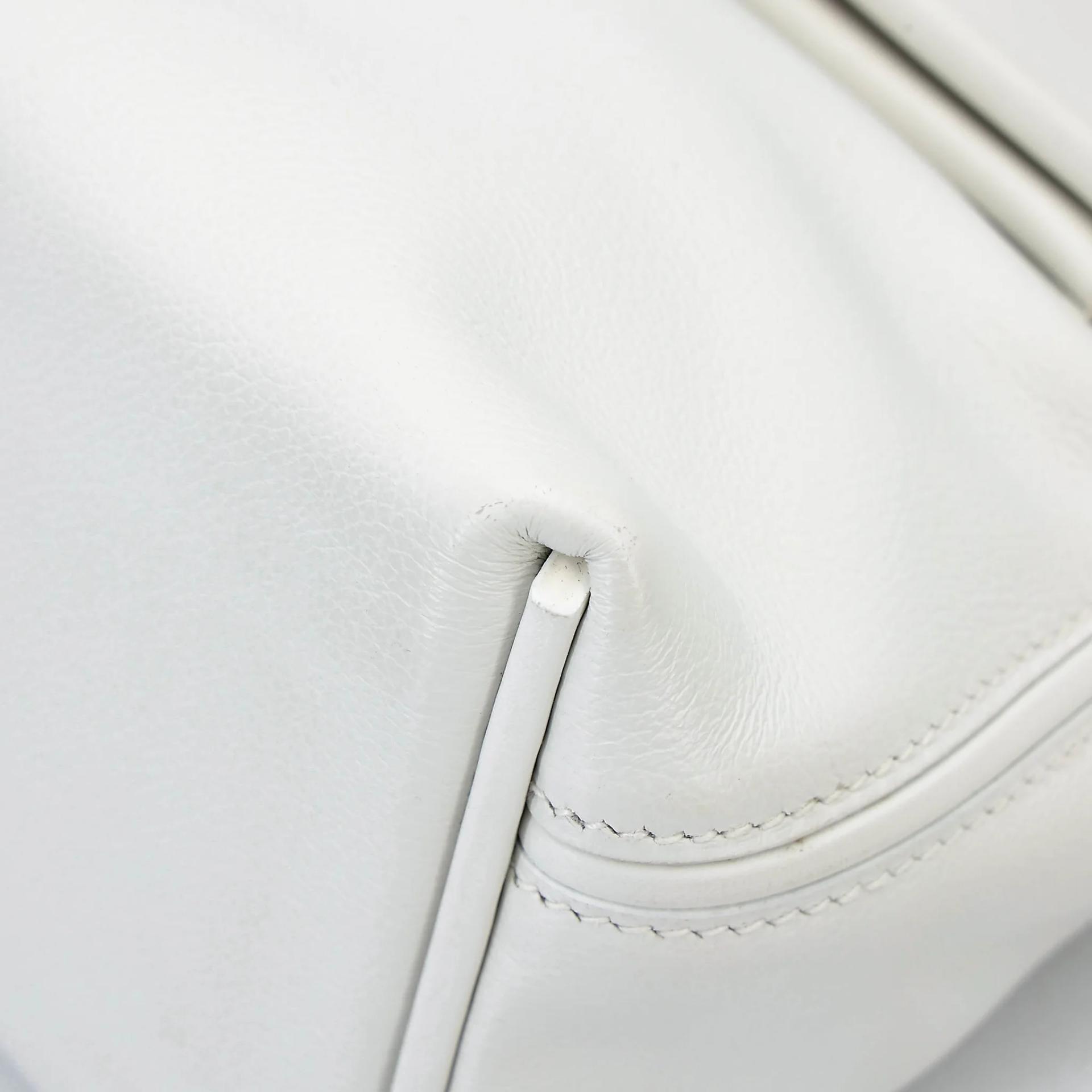Very Good ( Rank A) HERMÈS 24/24 - 21 mini White (01) Evercolor Swift Gold hardware W (2024) - 8