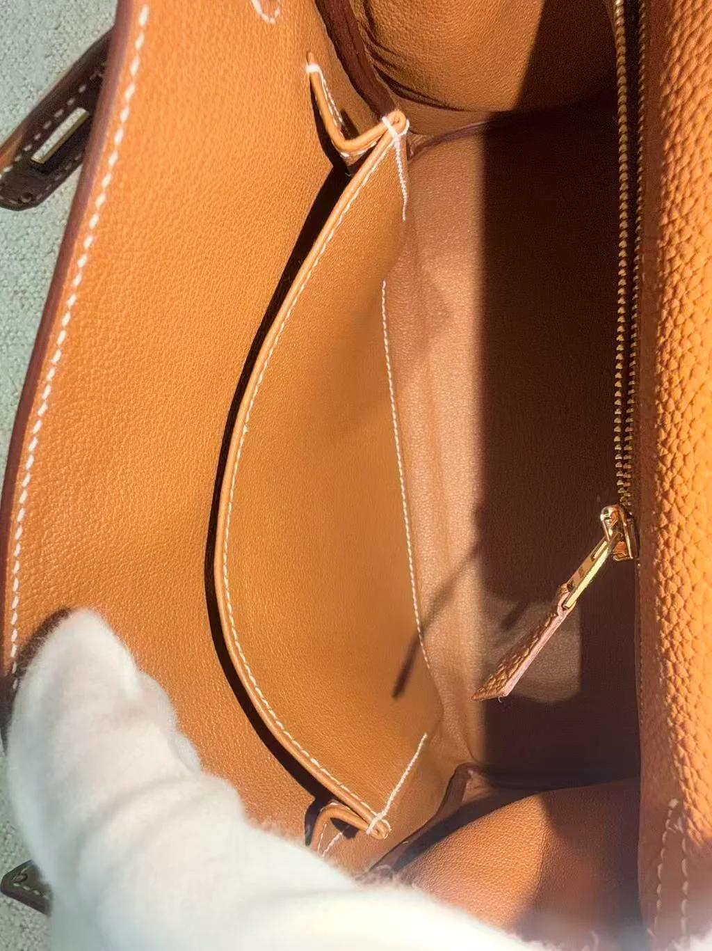Unused ( Rank NS ) HERMÈS Kelly 25 Gold (37) Togo Gold hardware K (2025) - 22