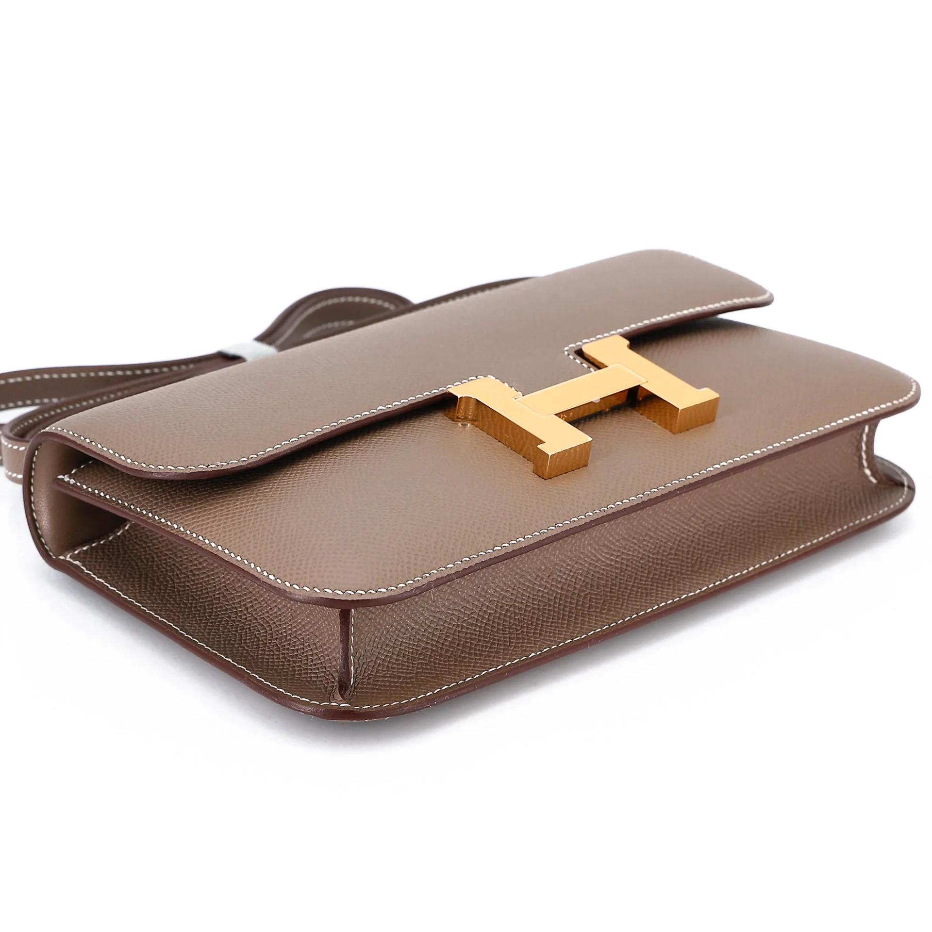 Brand New ( Rank N ) HERMÈS Constance Elan Etoupe (18) Epsom Gold hardware G (2026) - 5