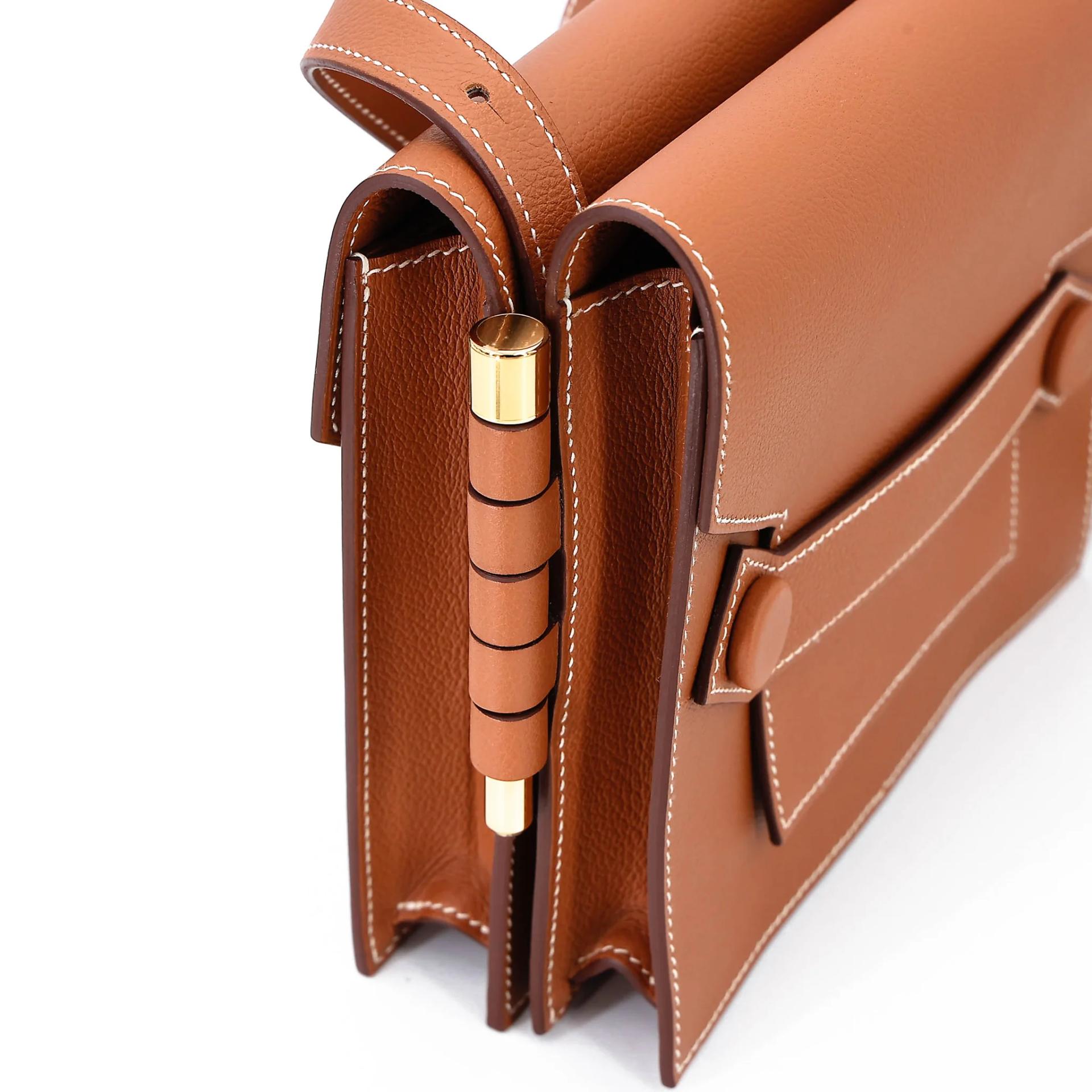 ランク NS 未使用品 HERMÈS エルメス ツインズ ショルダーバッグ ゴールド (37) エバーカラー ゴールド金具 D刻印 (2019) - 9