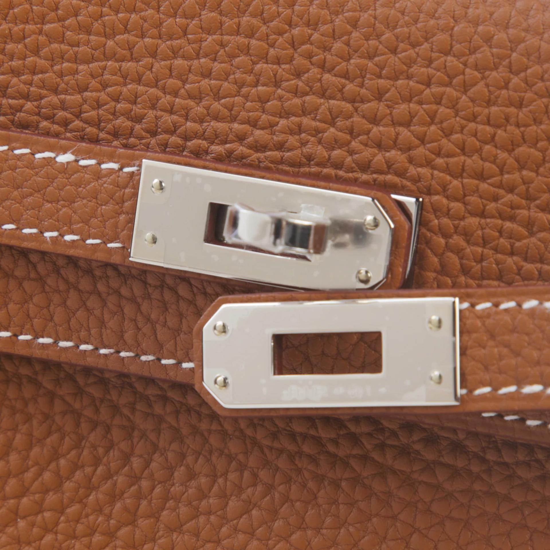 Brand New ( Rank N ) HERMÈS Kelly 25 Gold (37) Togo Palladium hardware G (2026) - 8