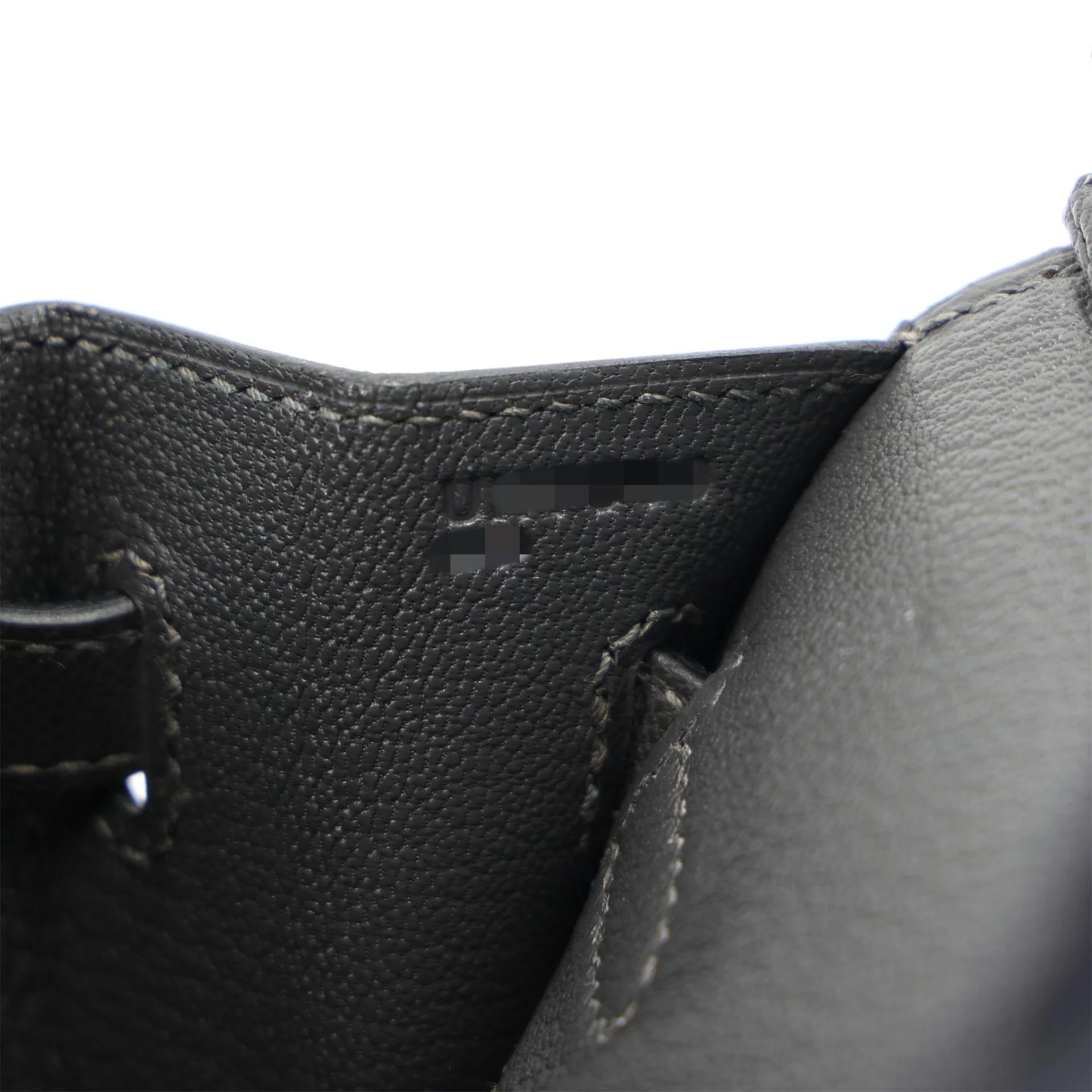 Unused ( Rank NS ) HERMÈS Birkin 25 Sellier Graphite (88) Madame Gold hardware U (2022) - 16