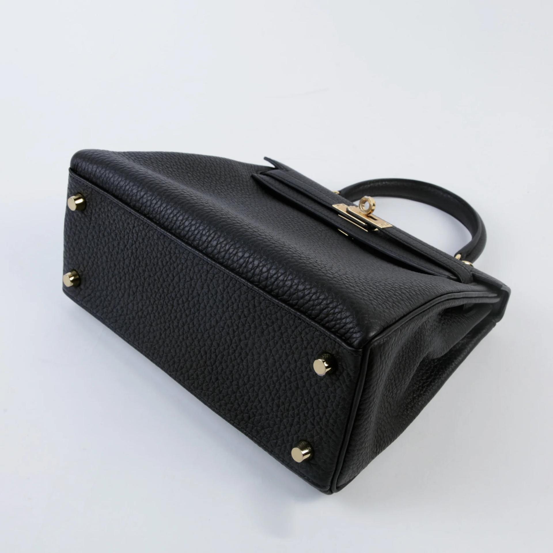 ランク N 新品 HERMÈS エルメス ケリー25 内縫い ブラック (89) トゴ ゴールド金具 K刻印 (2025) - 5