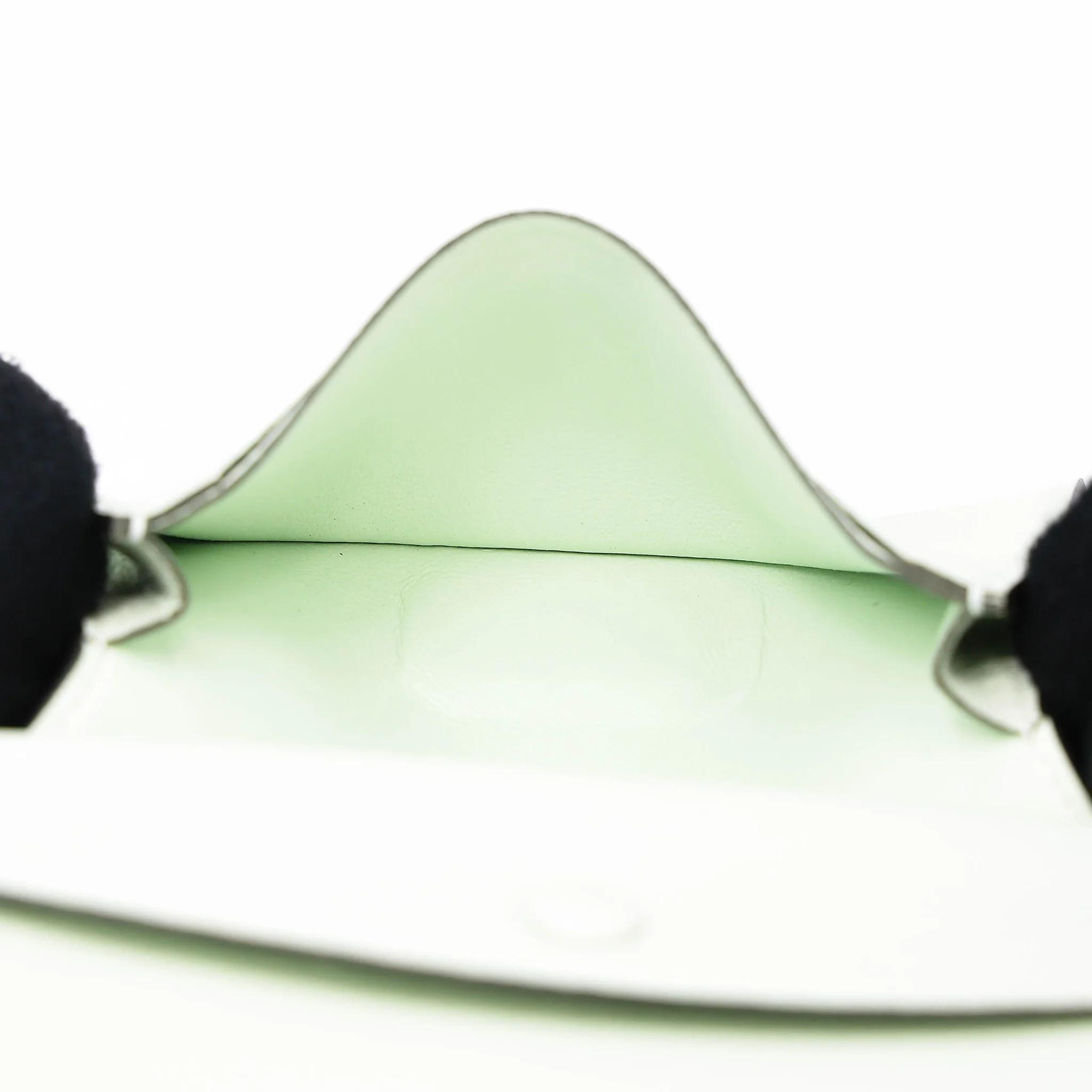Unused ( Rank NS ) HERMÈS Bearn Mini Vert Fizz (0S) Chevre Mysore Palladium hardware K (2025) - 16