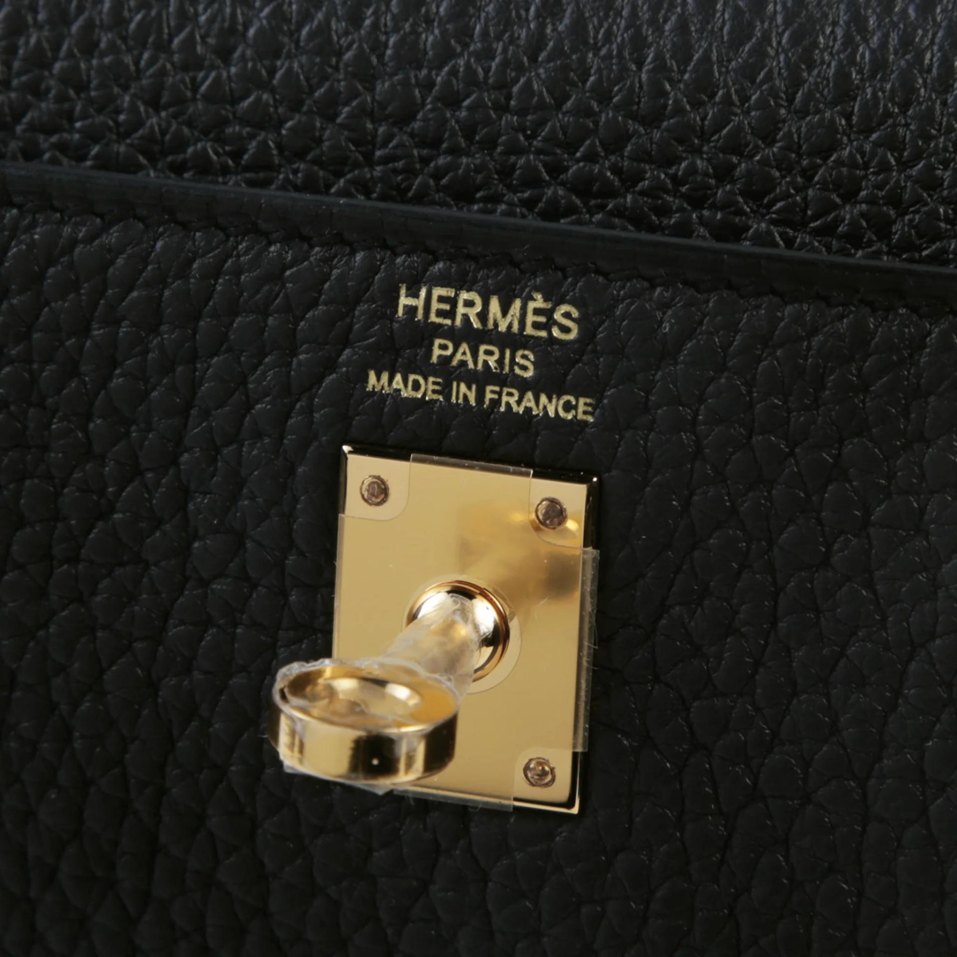 ランク N 新品 HERMÈS エルメス ケリー25 内縫い ブラック (89) トゴ ゴールド金具 K刻印 (2025) - 9