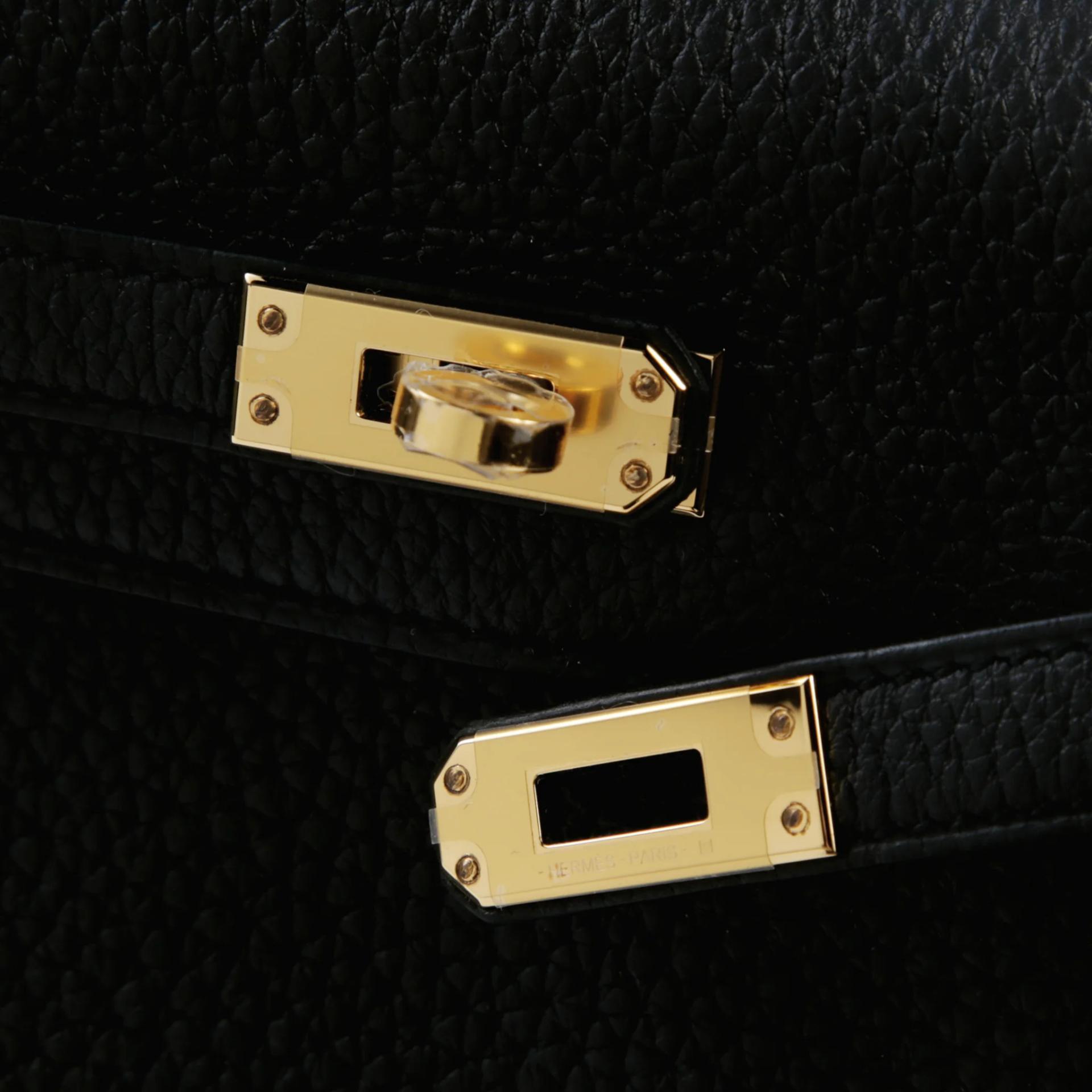 ランク N 新品 HERMÈS エルメス ケリー25 内縫い ブラック (89) トゴ ゴールド金具 K刻印 (2025) - 8