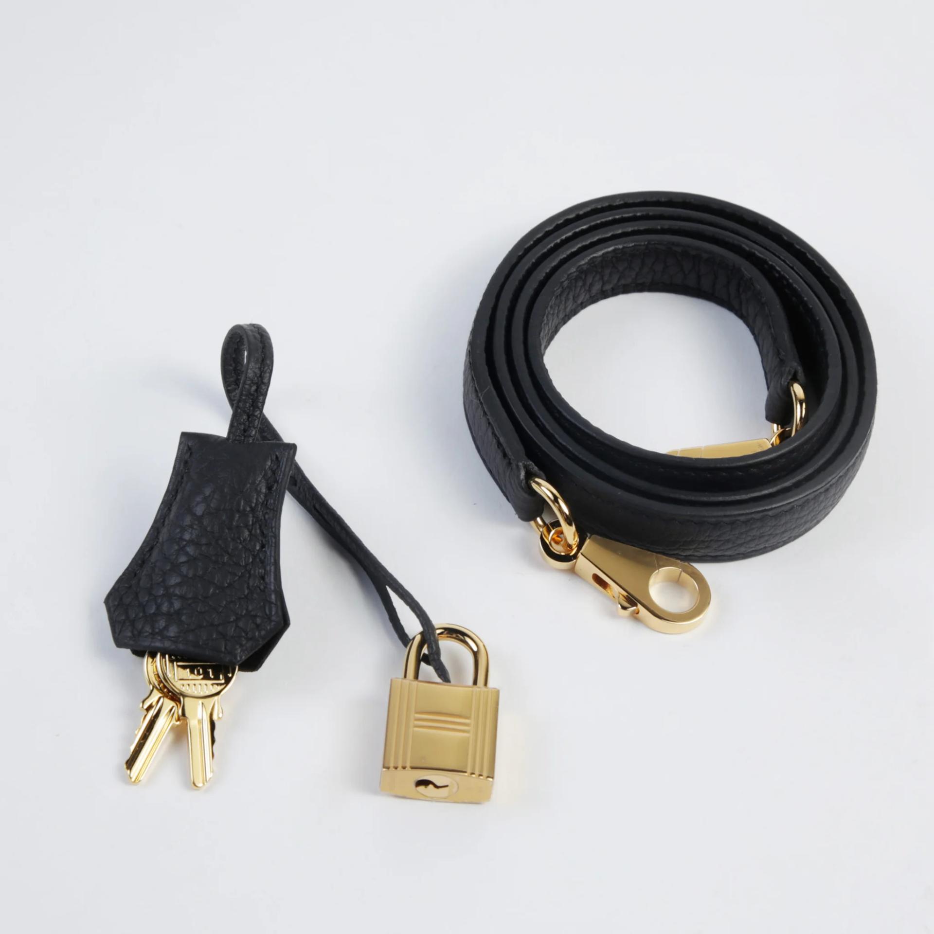 ランク N 新品 HERMÈS エルメス ケリー25 内縫い ブラック (89) トゴ ゴールド金具 K刻印 (2025) - 14