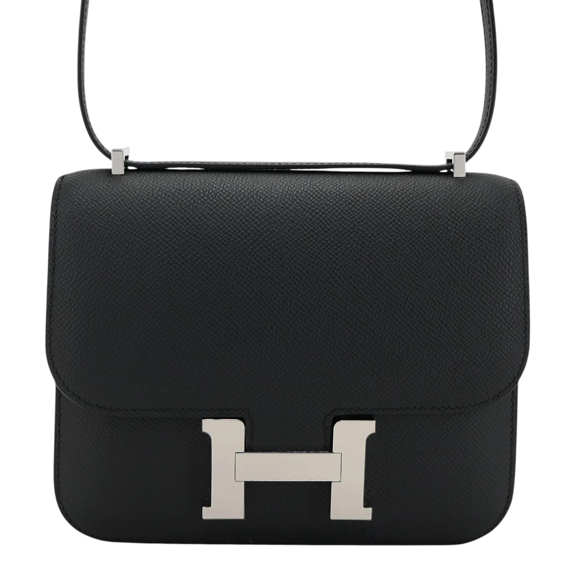 ランク N 新品 HERMÈS エルメス コンスタンス ミニ 19 ミラー ブラック (89) エプソン シルバー金具 G刻印 (2026) - 1