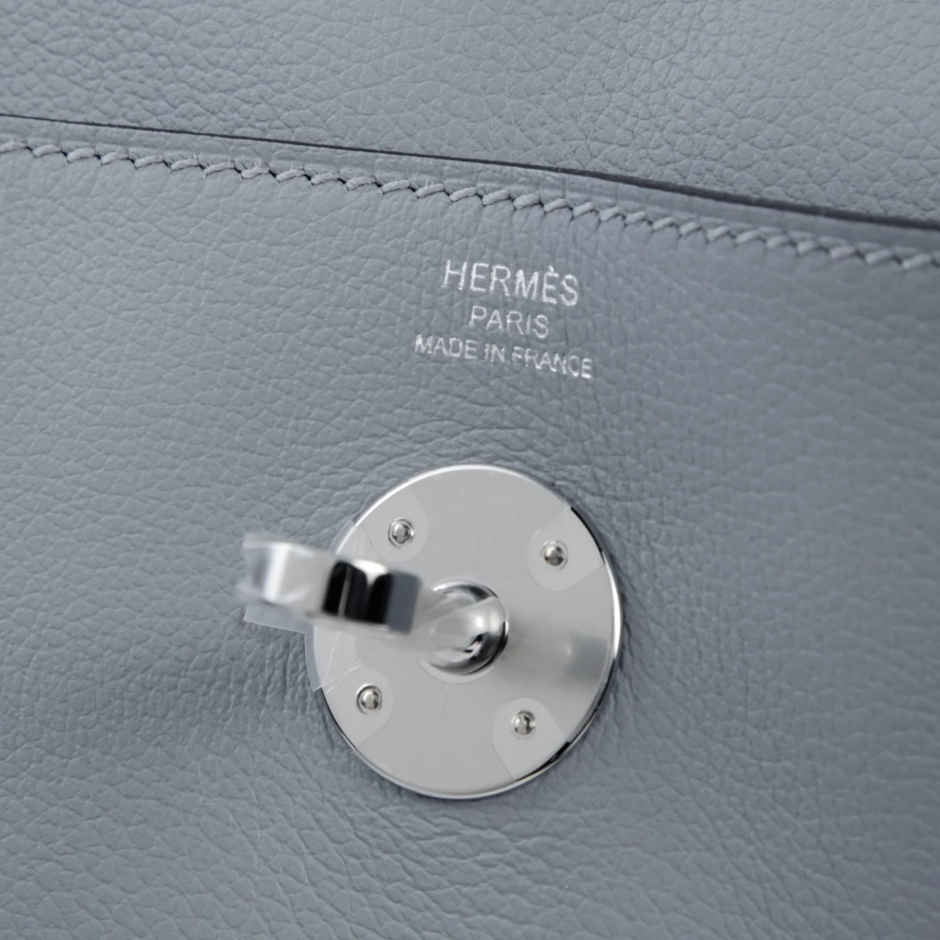 全新 HERMÈS 爱马仕 Lindy 26 P0 木偶灰 Gris Pantin Evercolor皮 银扣 G刻 2026年 - 9
