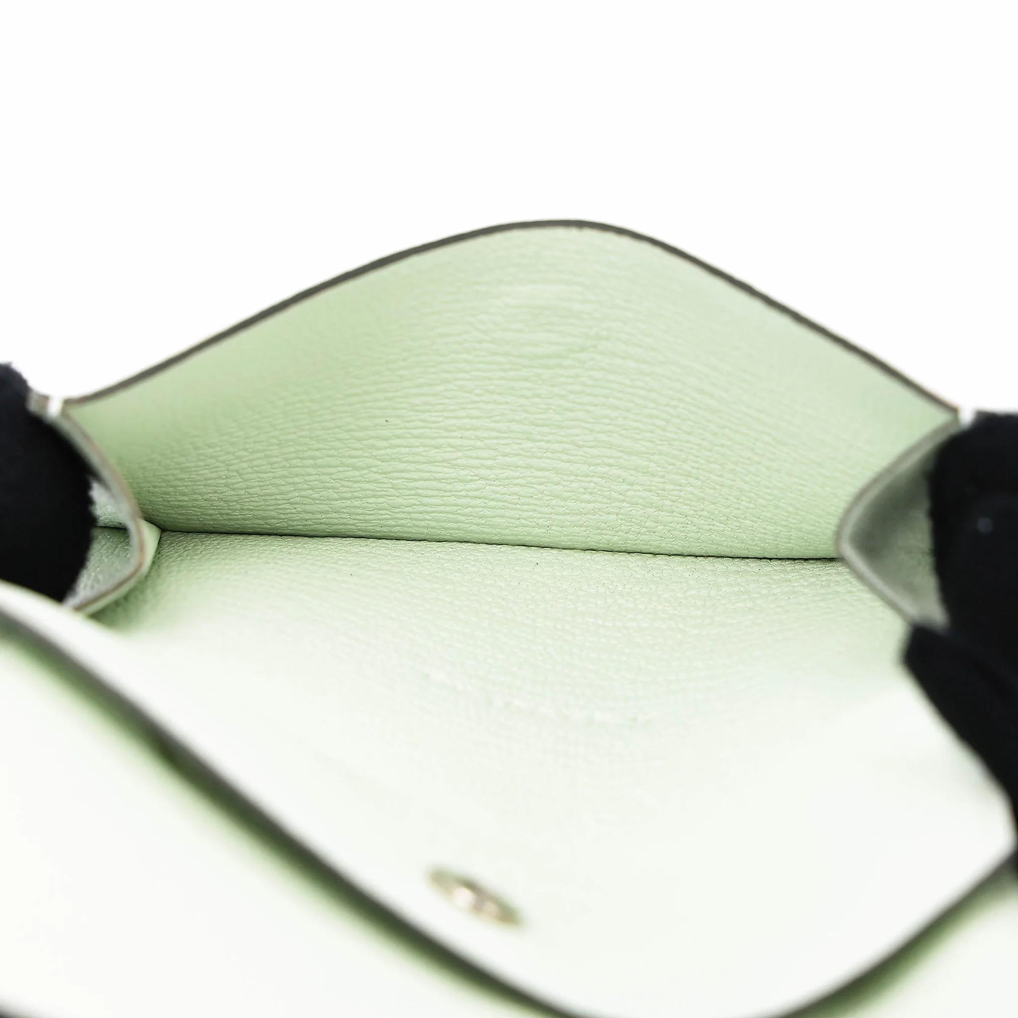 Unused ( Rank NS ) HERMÈS Bearn Mini Vert Fizz (0S) Chevre Mysore Palladium hardware K (2025) - 15