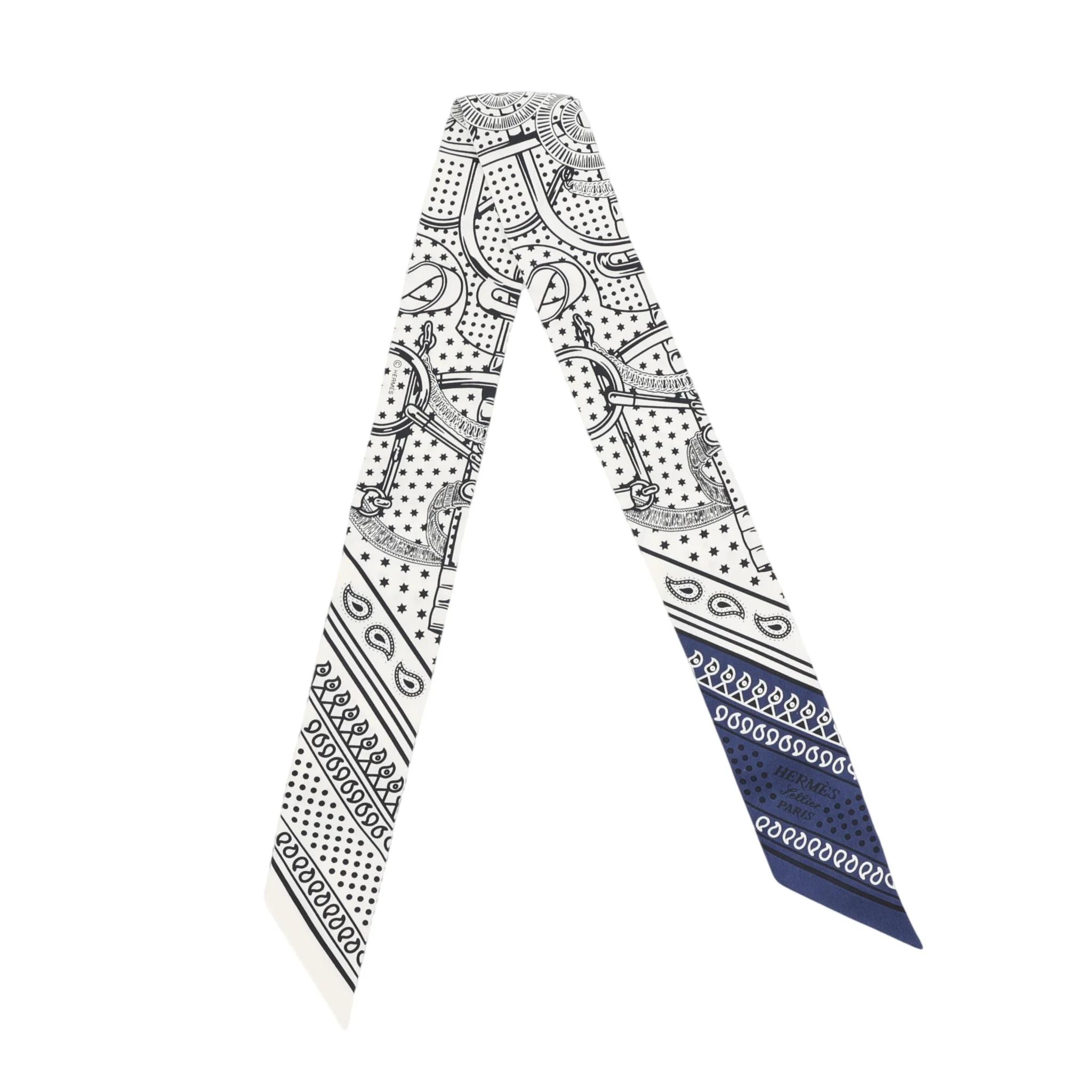 Twilly Eperon d'Or Bandana Blue White