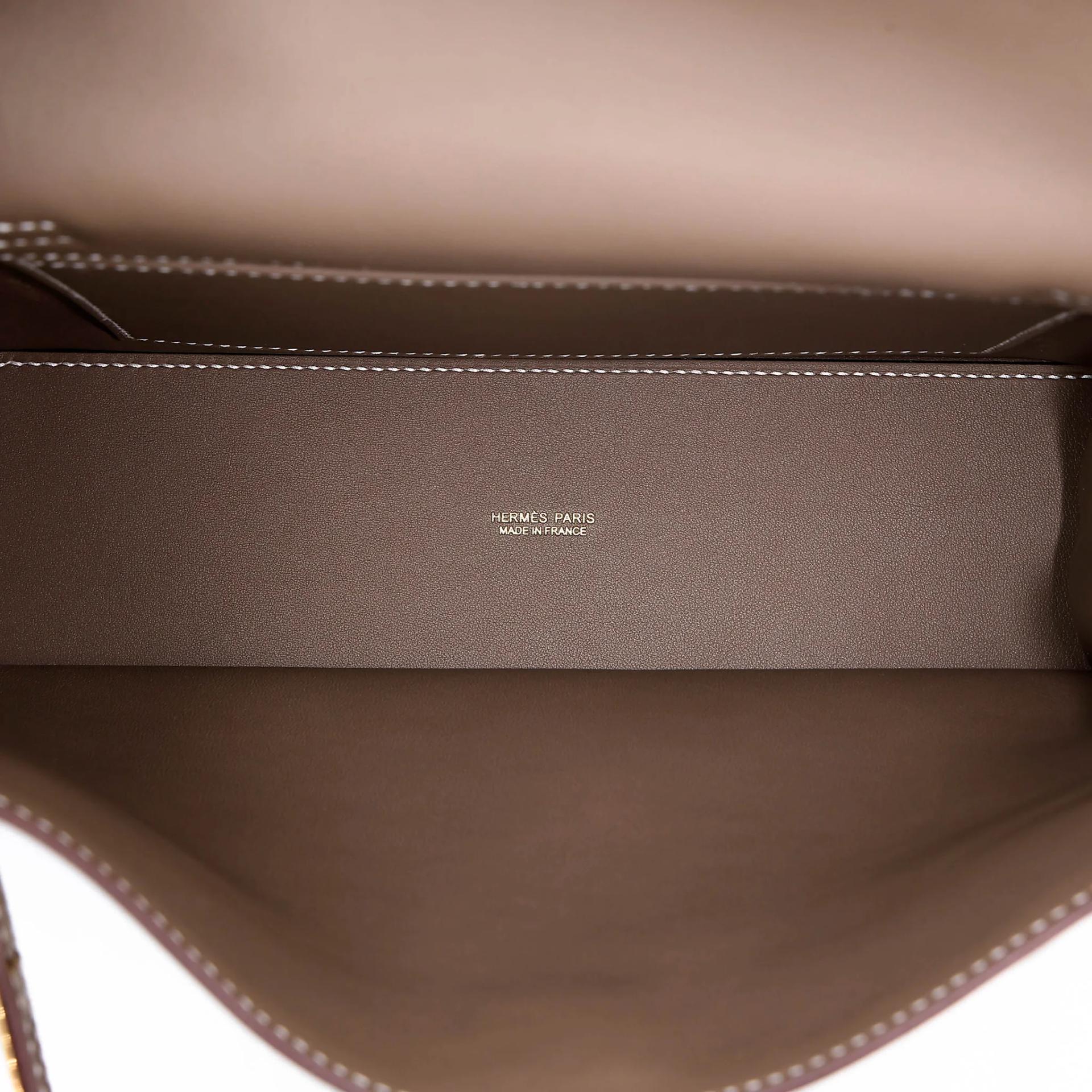 Excellent ( Rank SA ) HERMÈS Kelly Danse Etoupe (18) Swift Gold hardware B (2023) - 17