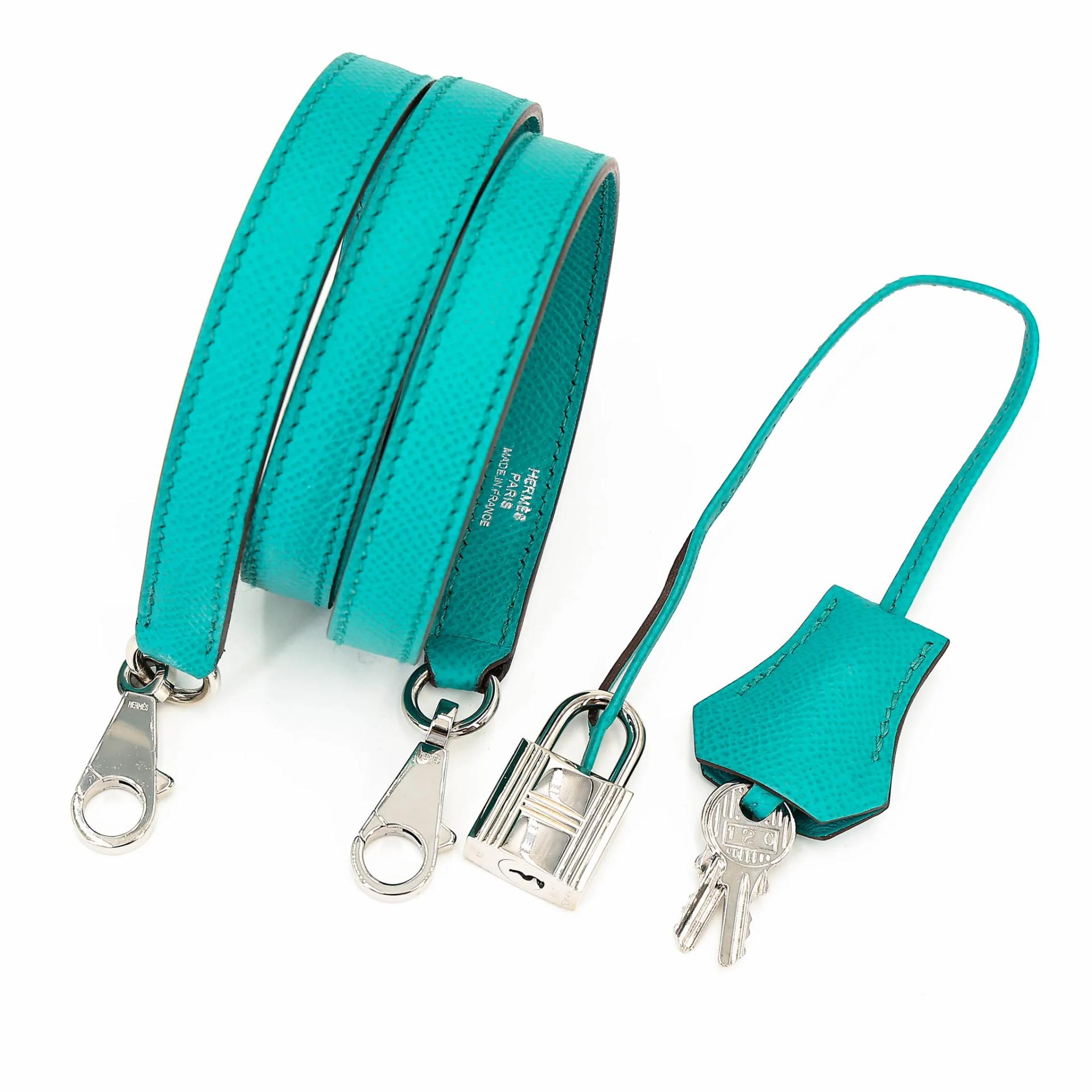 Very Good ( Rank A) HERMÈS Bolide 35 Bleu Paon (7F) Epsom Palladium hardware Square P (2012) - 23
