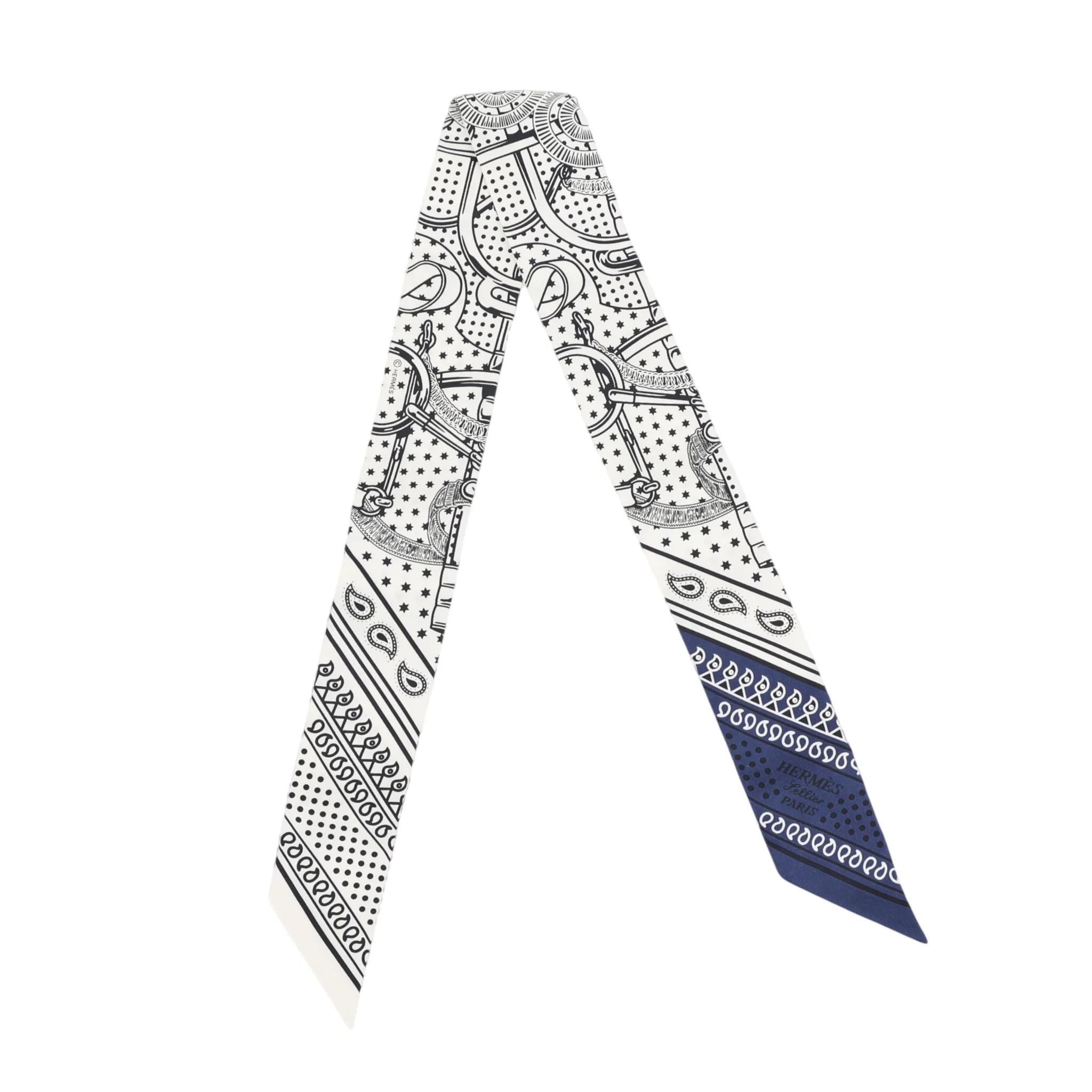 Twilly Eperon d'Or Bandana Blue White