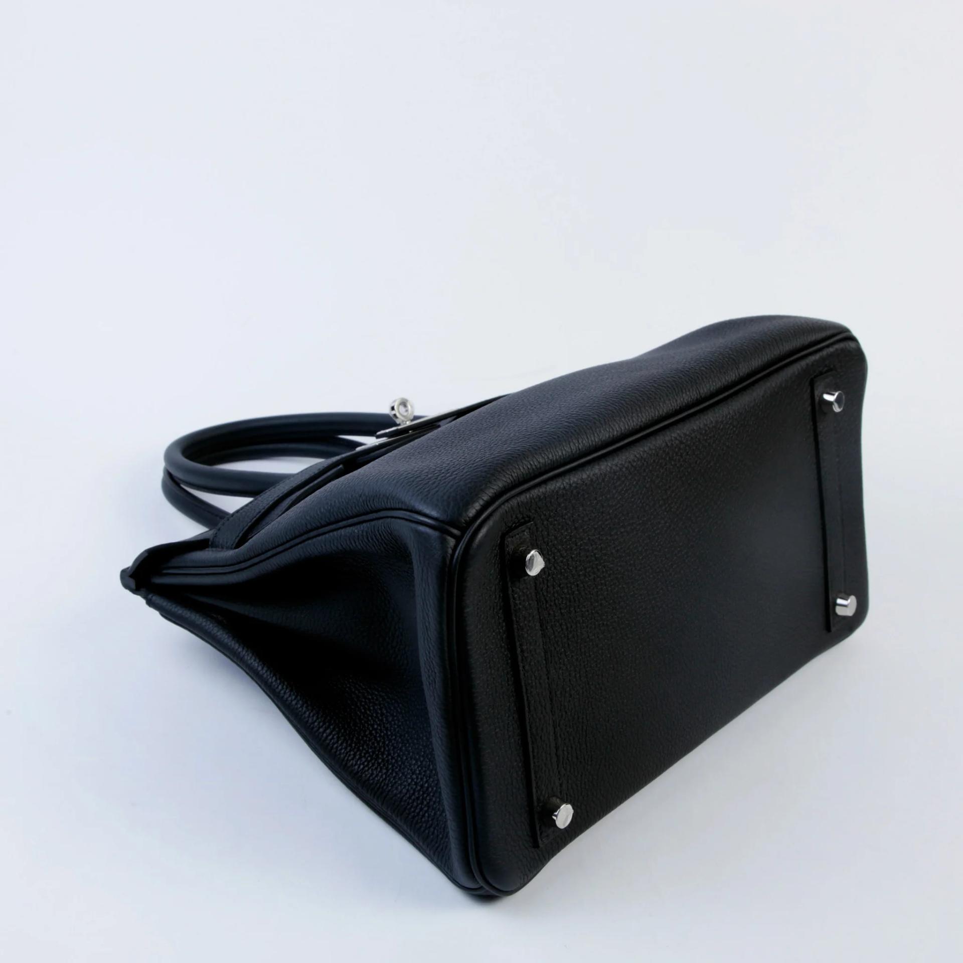 ランク NS 未使用品 HERMÈS エルメス バーキン30 ブラック (89) トゴ シルバー金具 B刻印 (2023) - 4