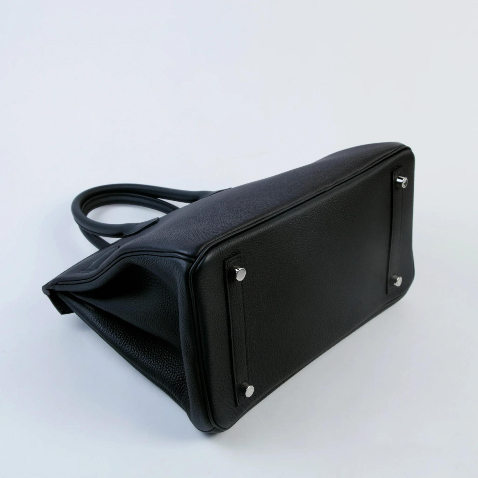 ランク NS 未使用品 HERMÈS エルメス バーキン30 ブラック (89) トゴ シルバー金具 B刻印 (2023) - 6