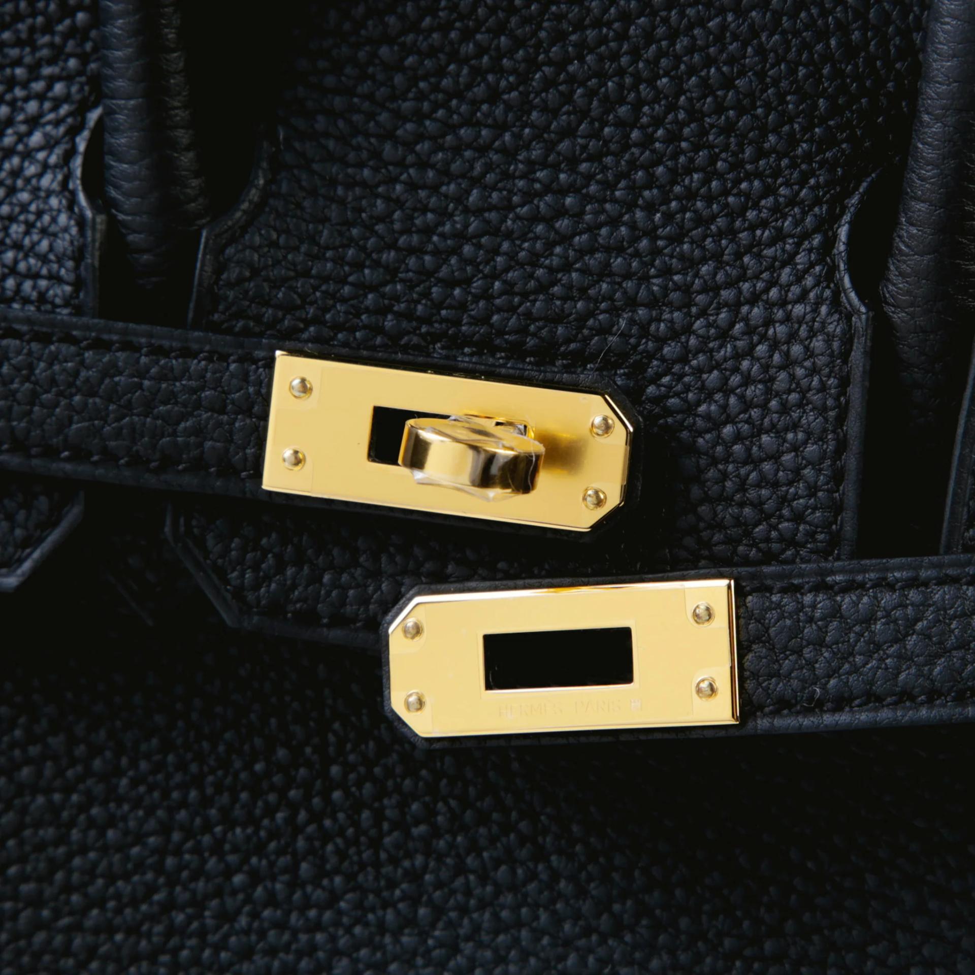 全新 HERMÈS 愛馬仕 Birkin 25 89 黑色 Noir (Black) Togo小牛皮 金扣 G刻 2026年 - 8