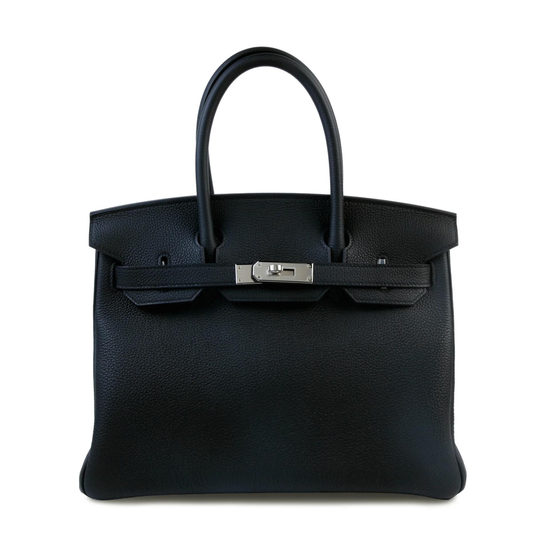 ランク NS 未使用品 HERMÈS エルメス バーキン30 ブラック (89) トゴ シルバー金具 B刻印 (2023) - 1