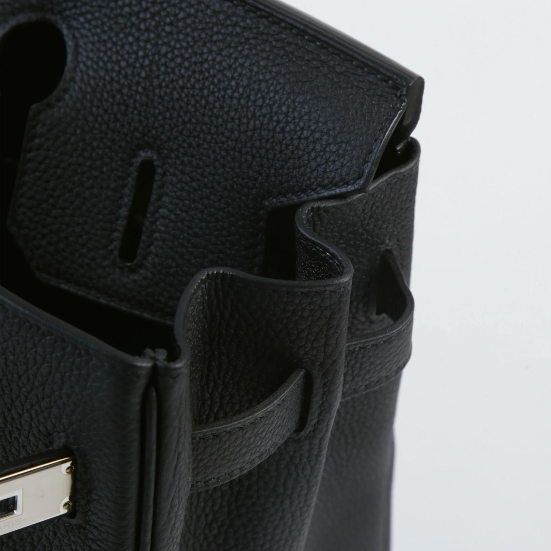 ランク NS 未使用品 HERMÈS エルメス バーキン30 ブラック (89) トゴ シルバー金具 B刻印 (2023) - 11