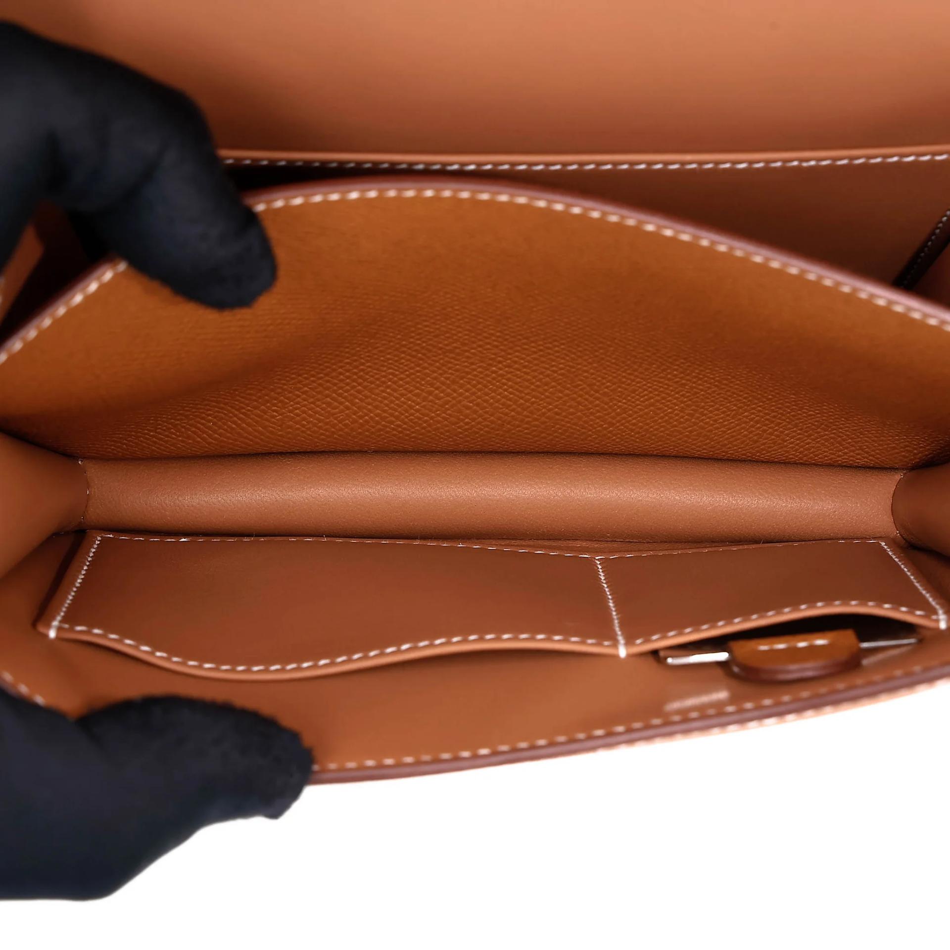 Brand New ( Rank N ) HERMÈS Constance Mini 19 Mirror Gold (37) Epsom Palladium hardware G (2026) - 17