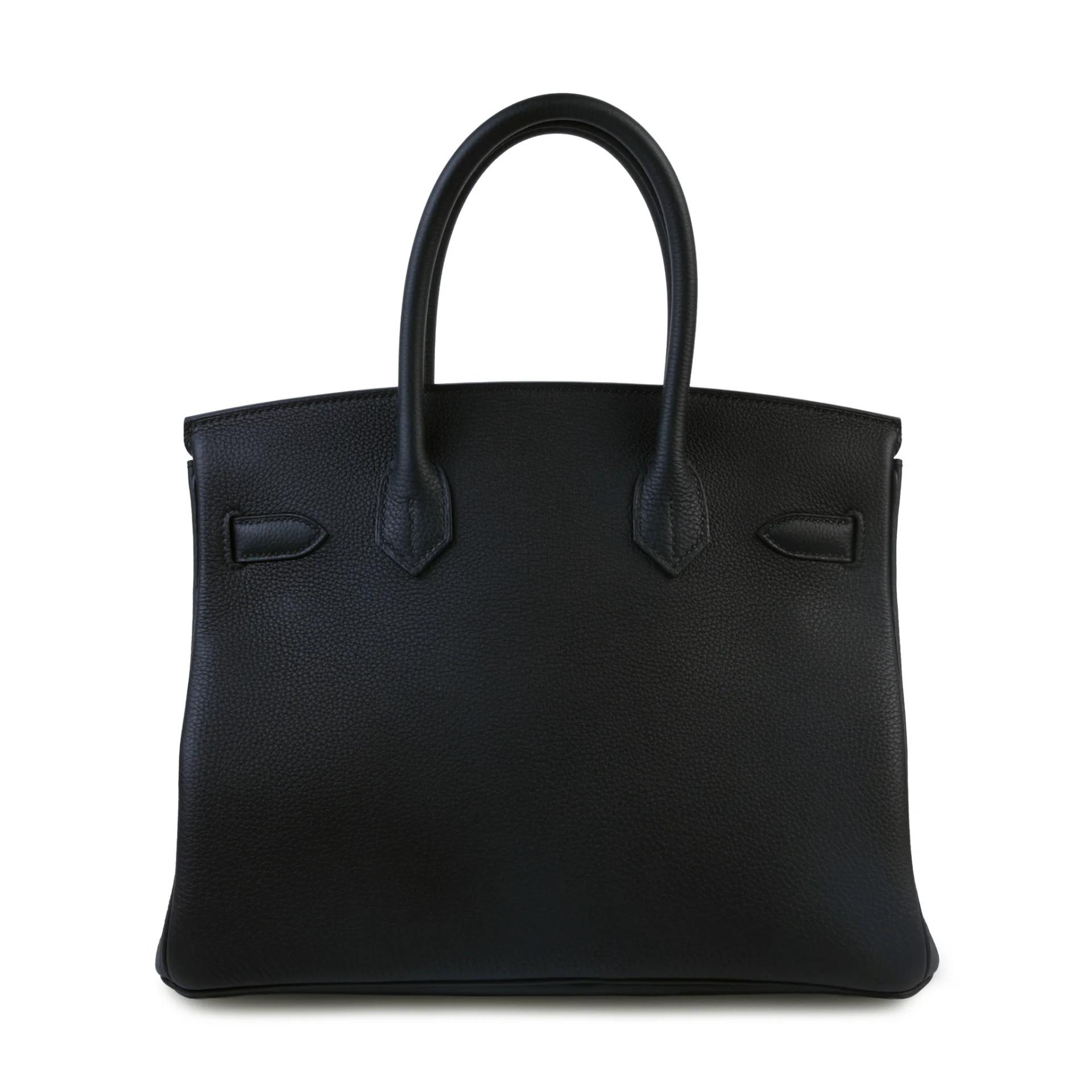 ランク NS 未使用品 HERMÈS エルメス バーキン30 ブラック (89) トゴ シルバー金具 B刻印 (2023) - 2