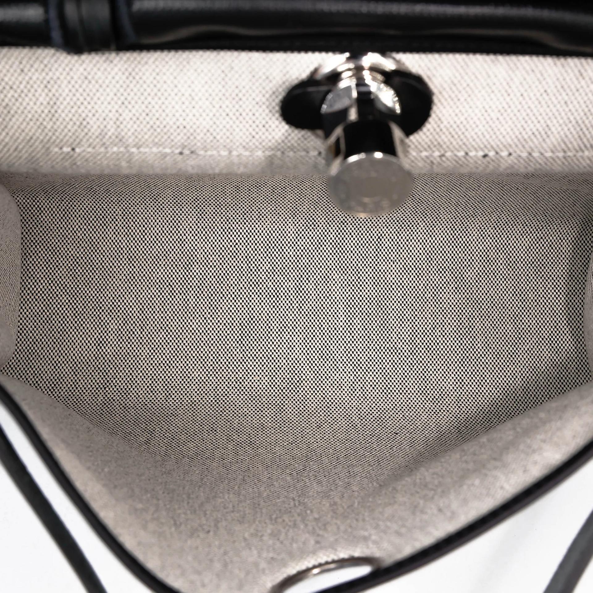 Excellent ( Rank SA ) HERMÈS Herbag PM Noir (89) Toile Berline canvas Vache Hunter Palladium hardware Z (2021) - 25