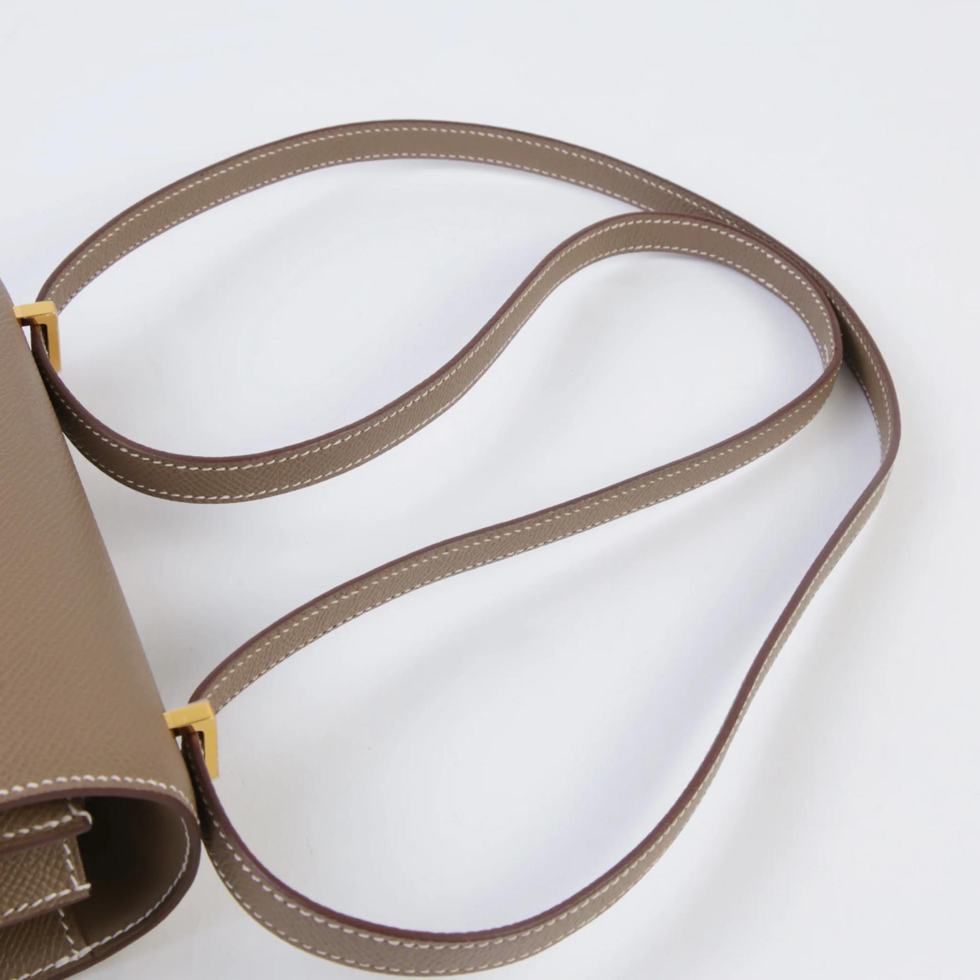 ランク NS 未使用品 HERMÈS エルメス コンスタンス ミニ 19 ミラー エトゥープ (18) エプソン ゴールド金具 W刻印 (2024) - 3