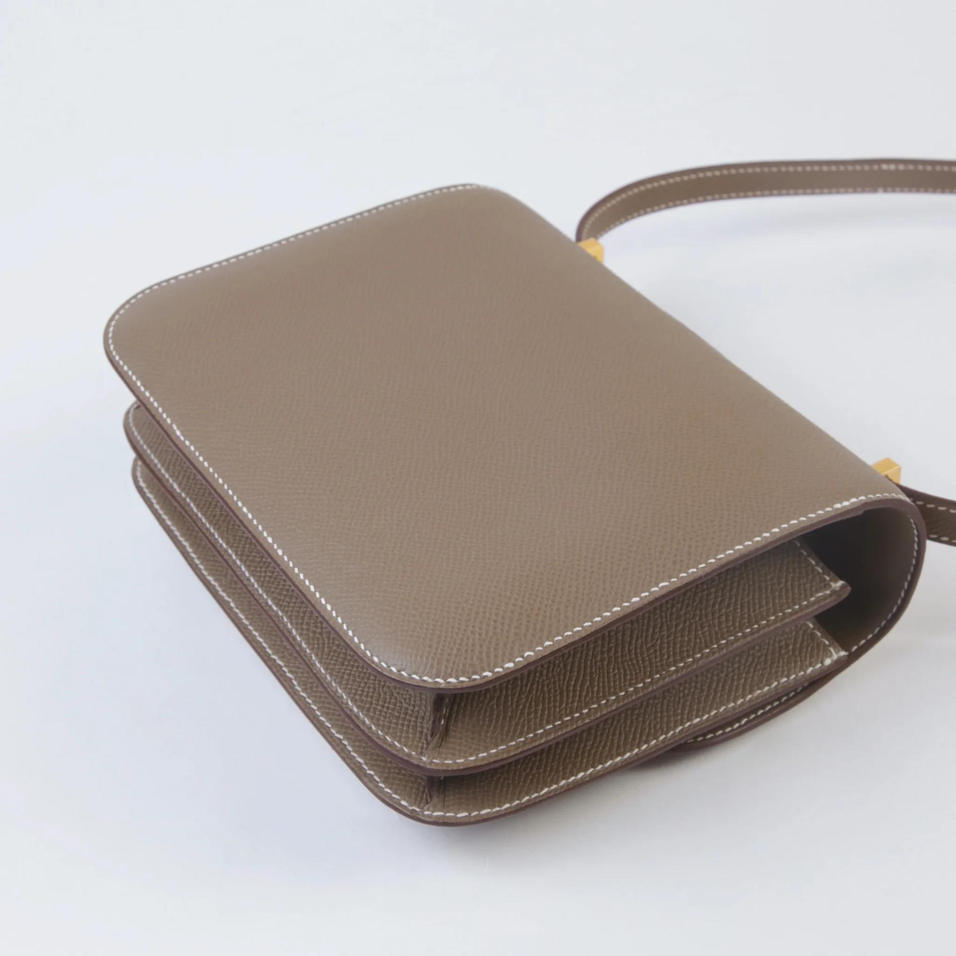 ランク NS 未使用品 HERMÈS エルメス コンスタンス ミニ 19 ミラー エトゥープ (18) エプソン ゴールド金具 W刻印 (2024) - 7