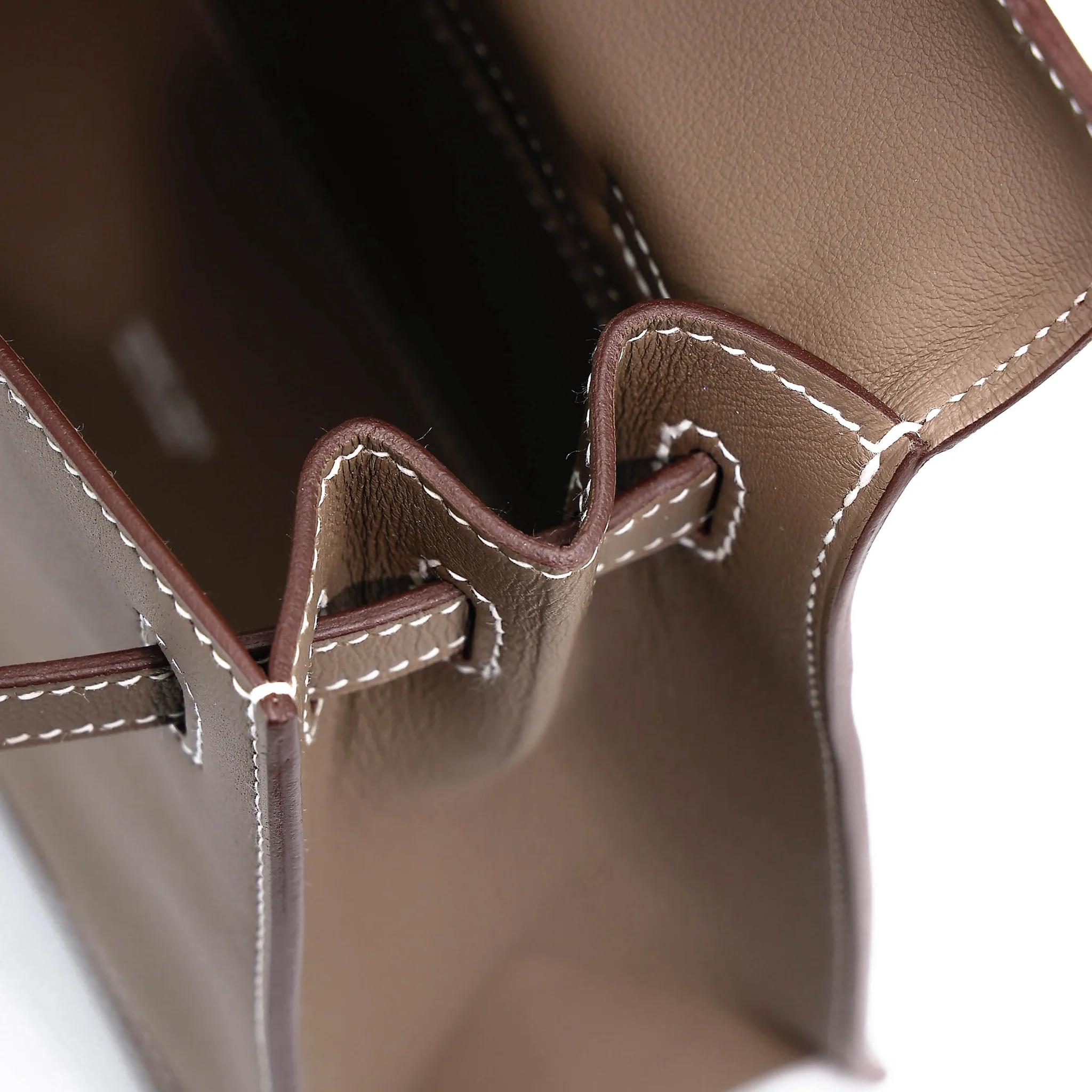 Brand New ( Rank N ) HERMÈS Kelly Danse Etoupe (18) Swift Palladium hardware K (2025) - 14