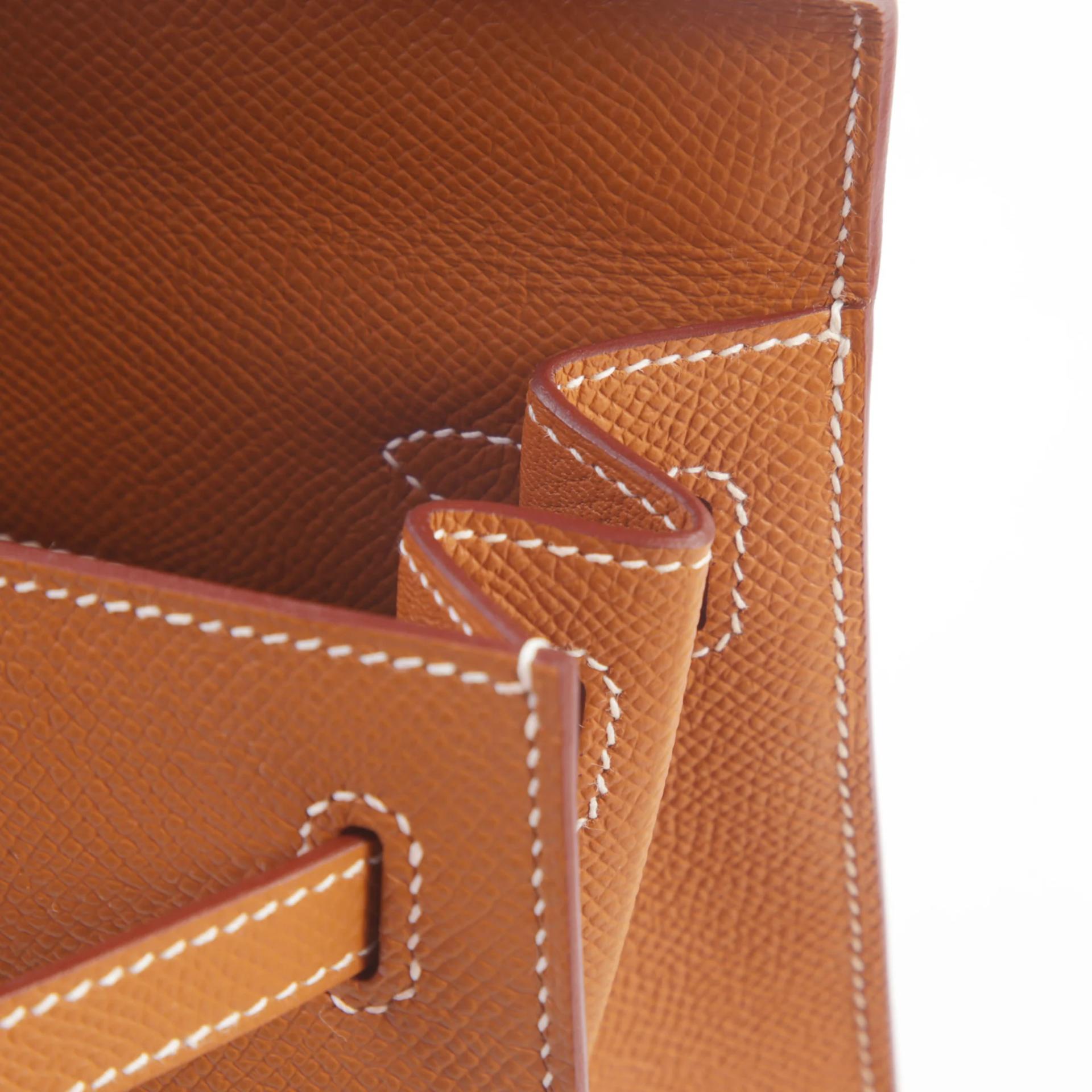 ランク NS 未使用品 HERMÈS エルメス ケリー25 セリエ ゴールド (37) エプソン シルバー金具 B刻印 (2023) - 11