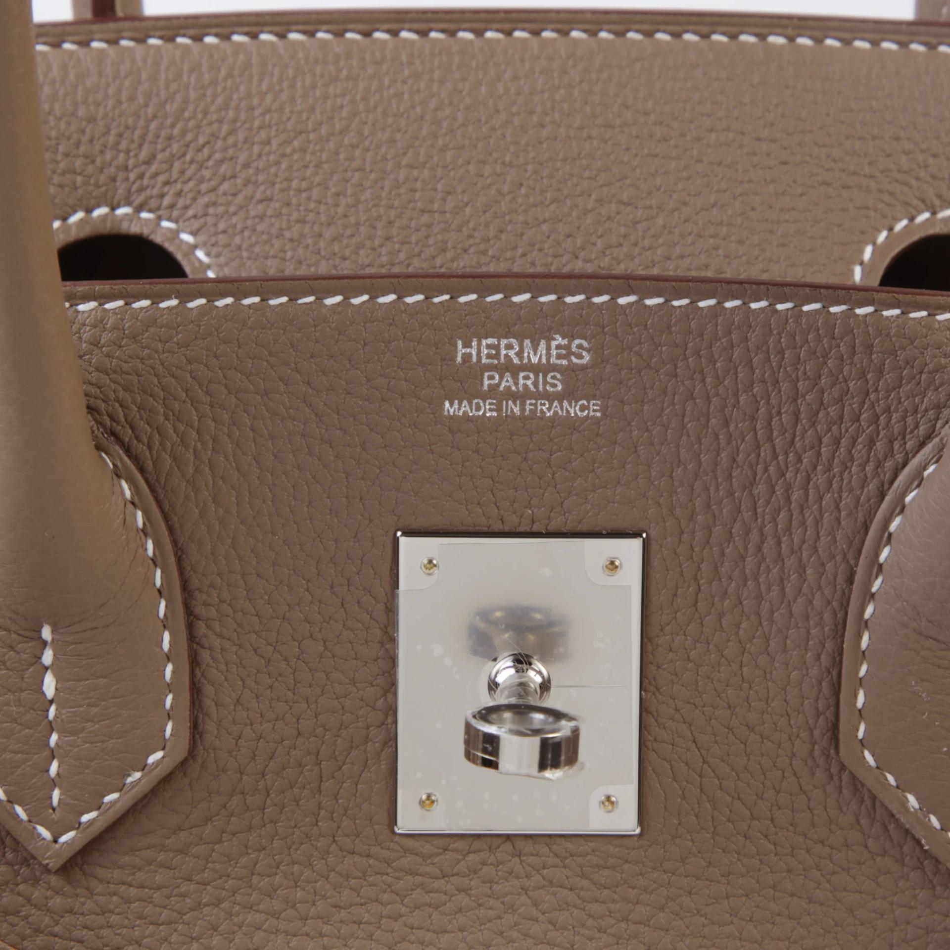 ランク N 新品 HERMÈS エルメス バーキン30 エトゥープ (18) トゴ シルバー金具 G刻印 (2026) - 9