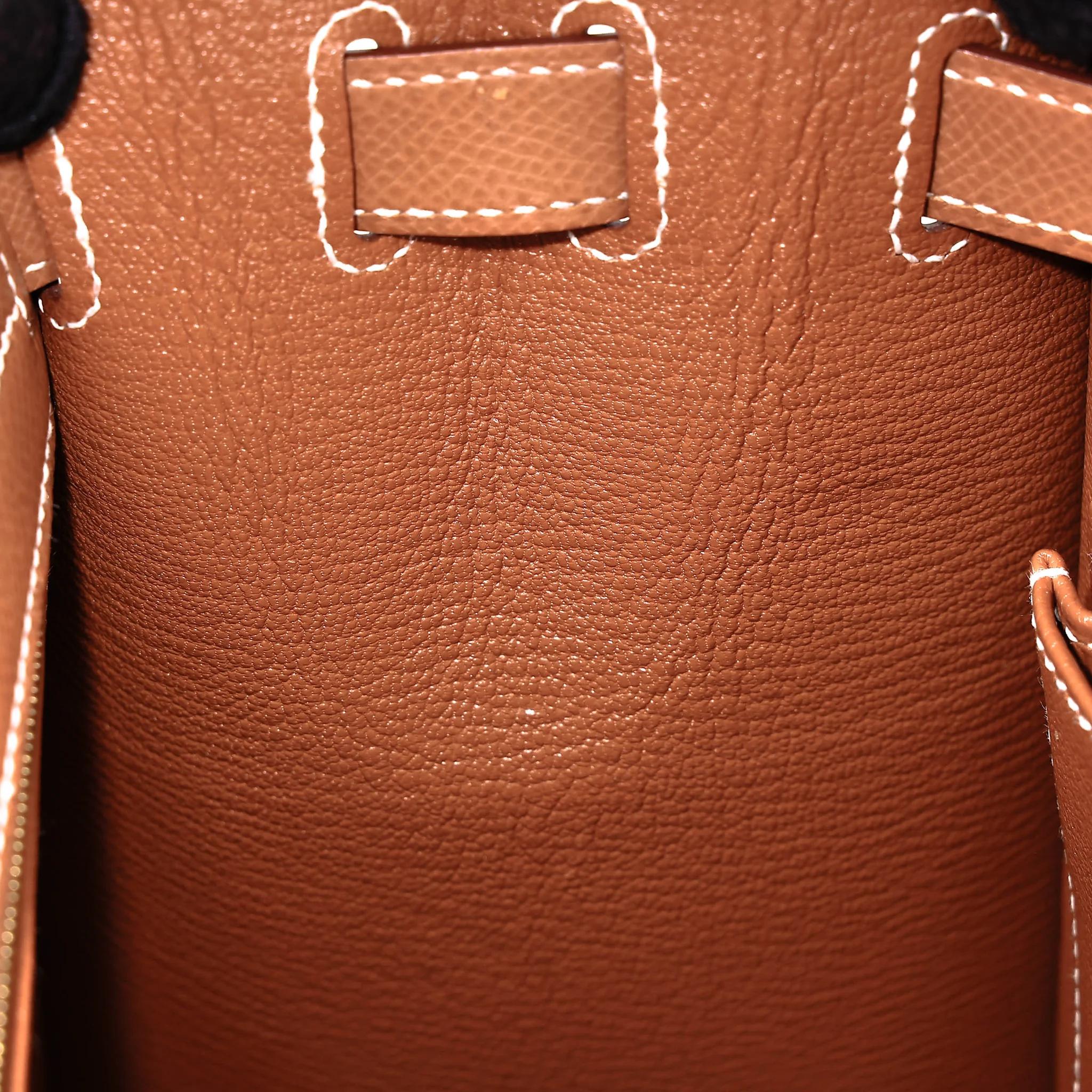 Very Good ( Rank A) HERMÈS Kelly 32 Sellier Gold (37) Epsom Gold hardware B (2023) - 25
