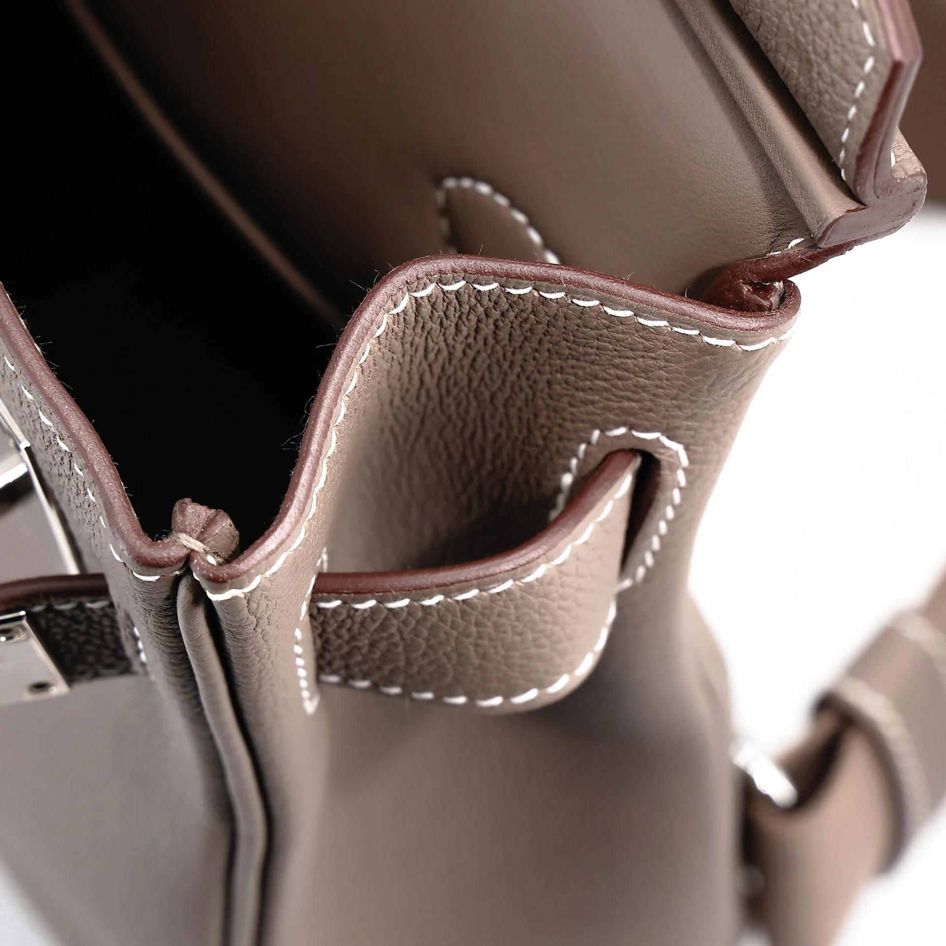 Unused ( Rank NS ) HERMÈS Hac a Dos PM Etoupe (18) Togo Palladium hardware W (2024) - 18