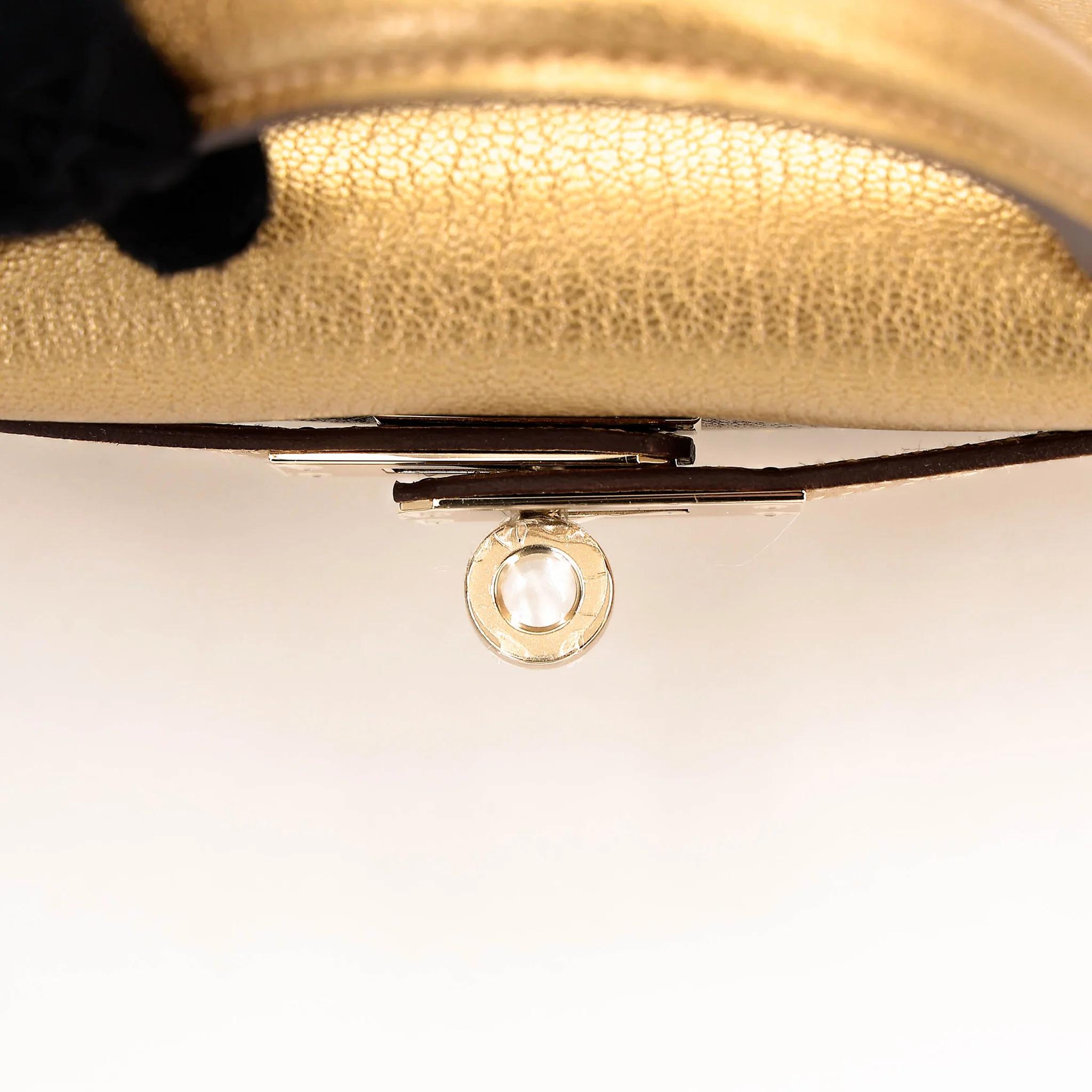 Brand New ( Rank N ) HERMÈS Mini Kelly II Dore (Y9) Chamkilight Permabrass hardware K (2025) - 9