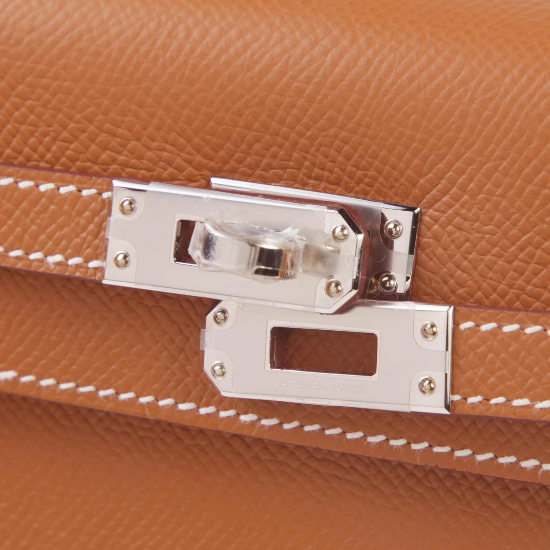 ランク NS 未使用品 HERMÈS エルメス ケリー25 セリエ ゴールド (37) エプソン シルバー金具 B刻印 (2023) - 8