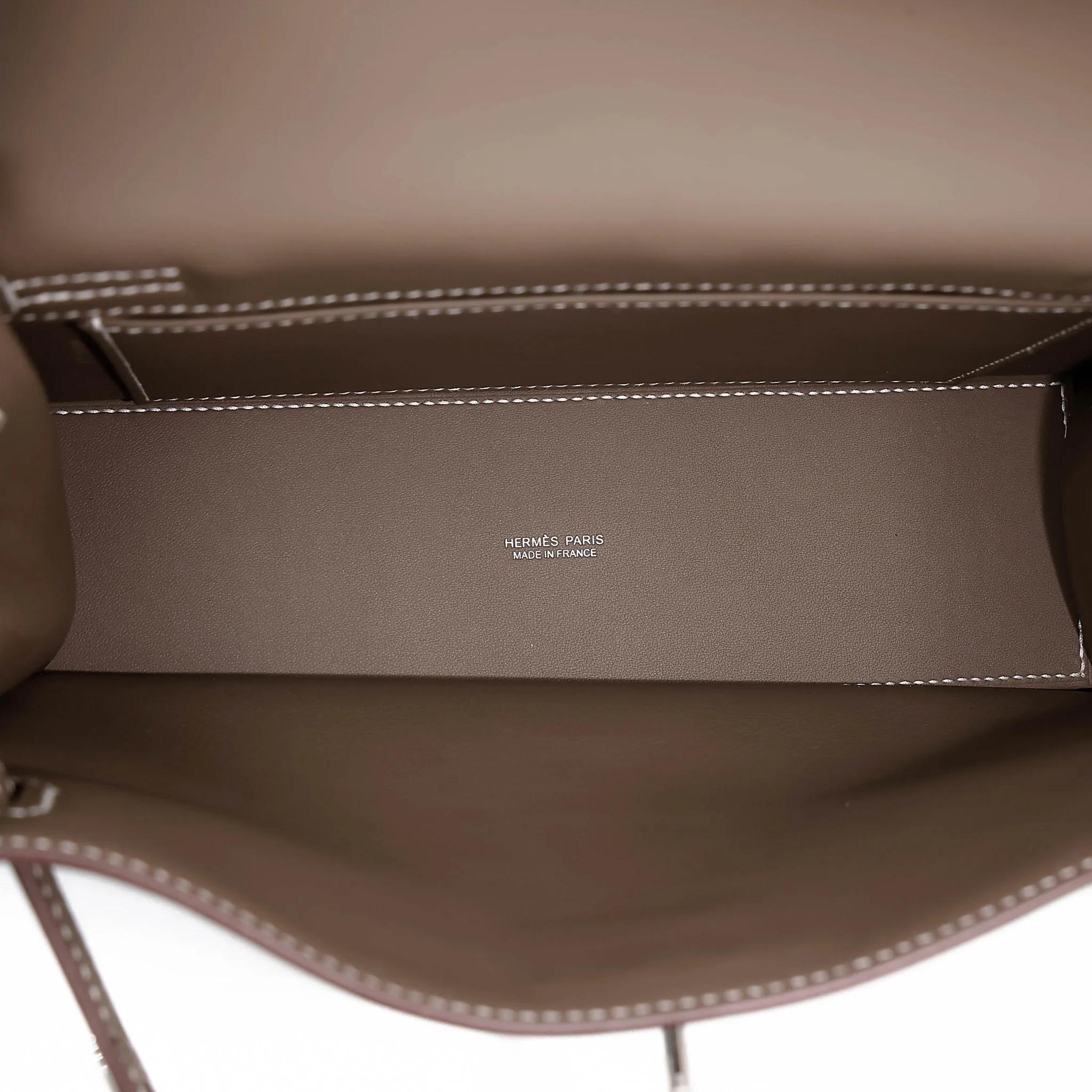 Brand New ( Rank N ) HERMÈS Kelly Danse Etoupe (18) Swift Palladium hardware K (2025) - 16