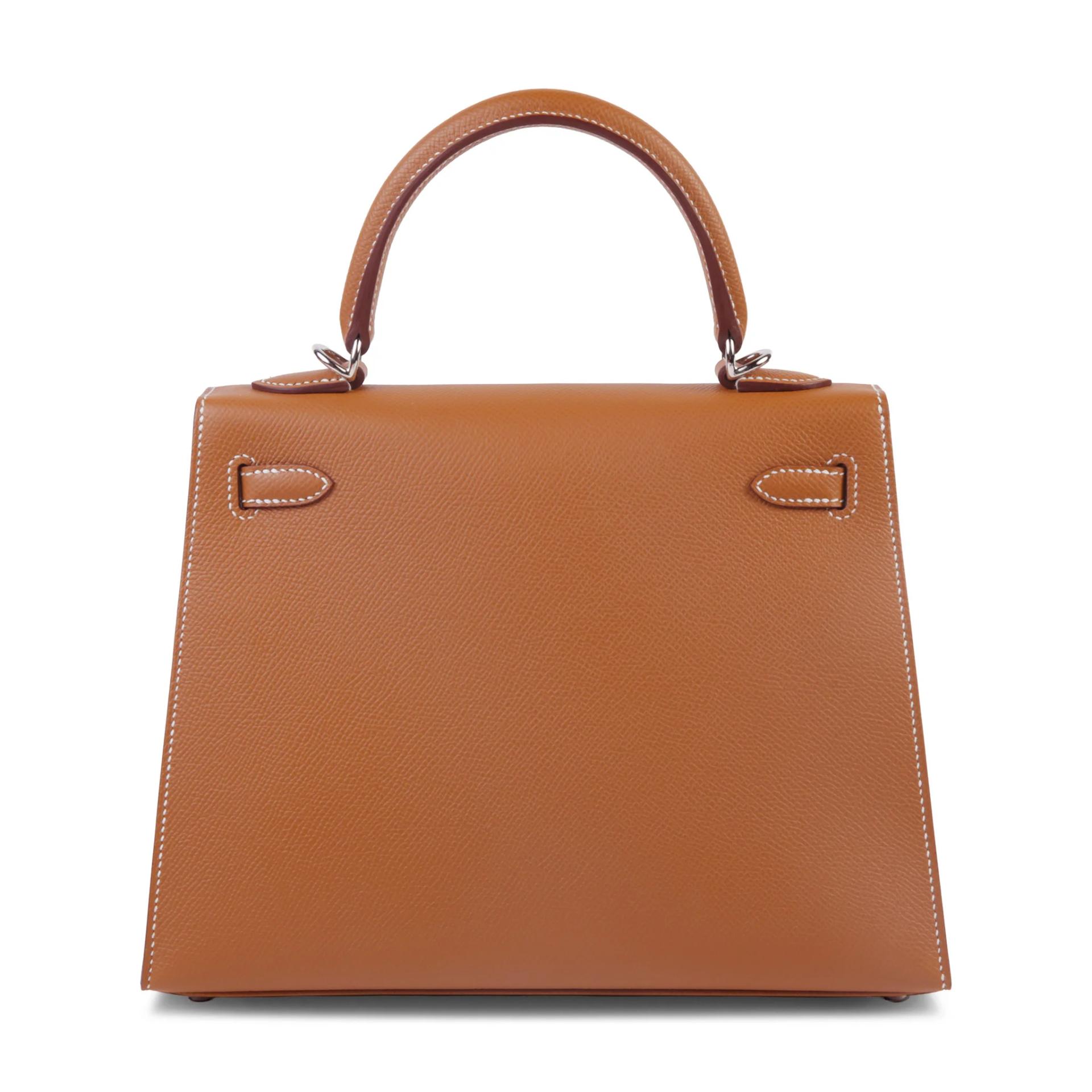 ランク NS 未使用品 HERMÈS エルメス ケリー25 セリエ ゴールド (37) エプソン シルバー金具 B刻印 (2023) - 2
