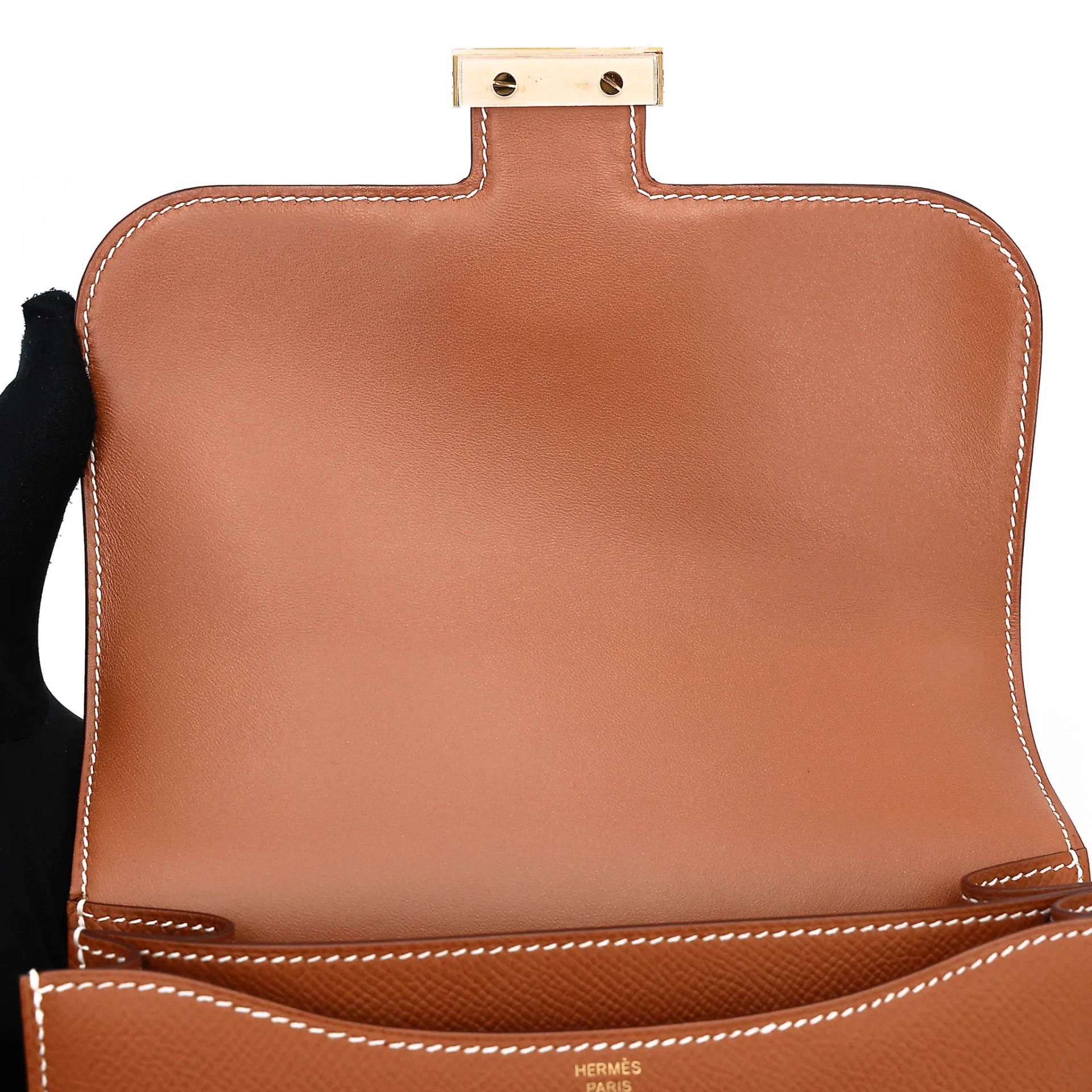 ランク SA HERMÈS エルメス コンスタンス3 ミニ ゴールド (37) エプソン ゴールド金具 U刻印 (2022) - 12