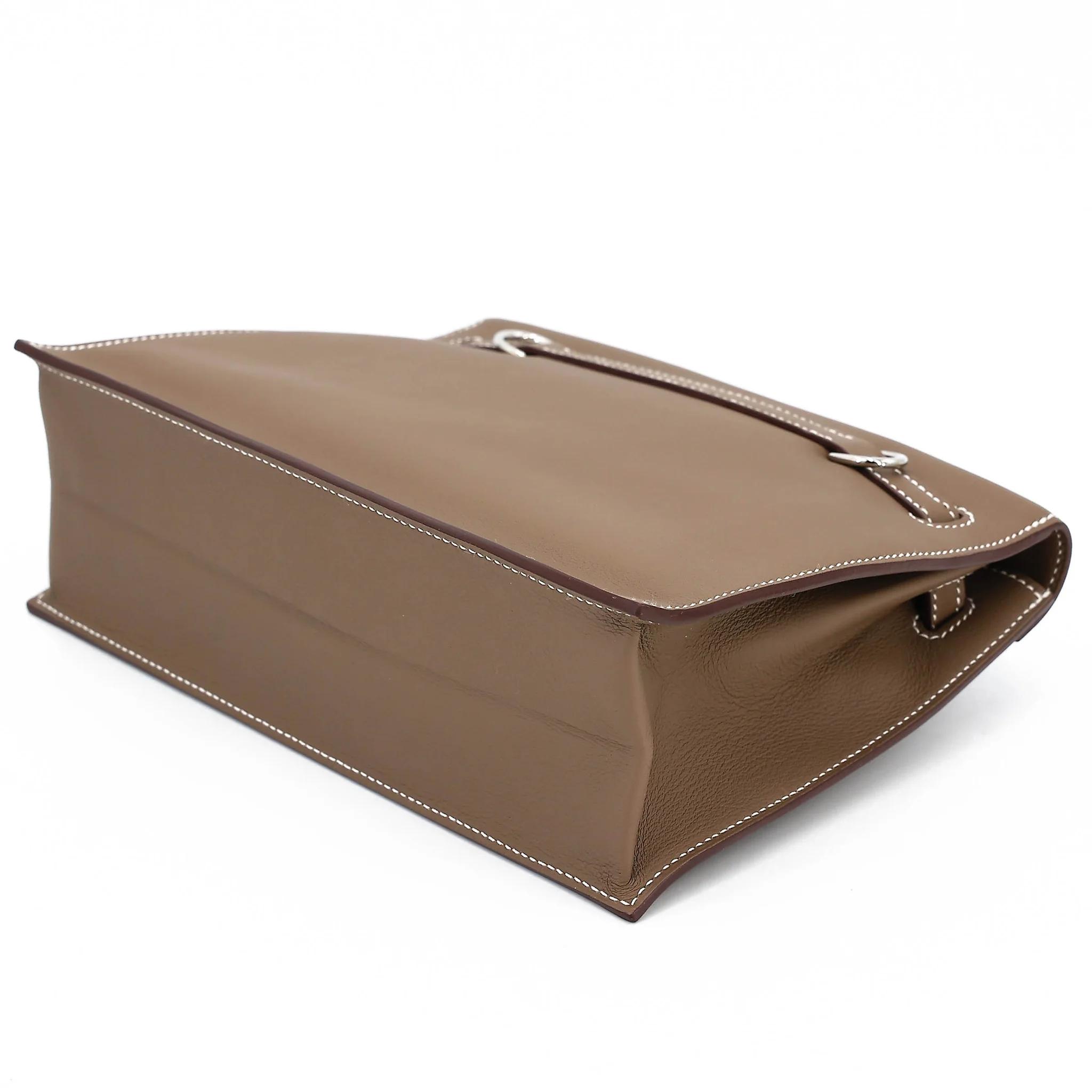 Brand New ( Rank N ) HERMÈS Kelly Danse Etoupe (18) Swift Palladium hardware K (2025) - 5