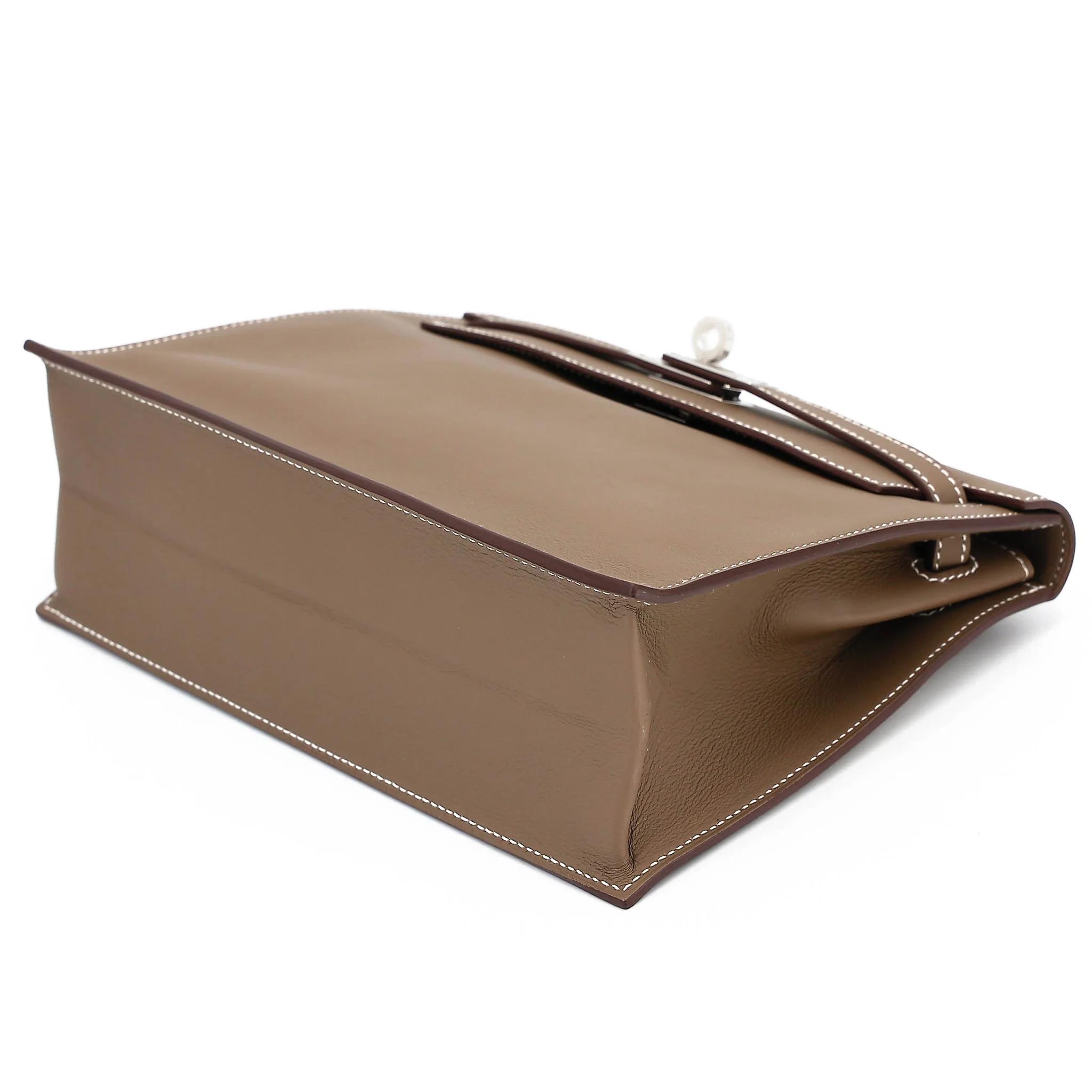 Brand New ( Rank N ) HERMÈS Kelly Danse Etoupe (18) Swift Palladium hardware K (2025) - 3
