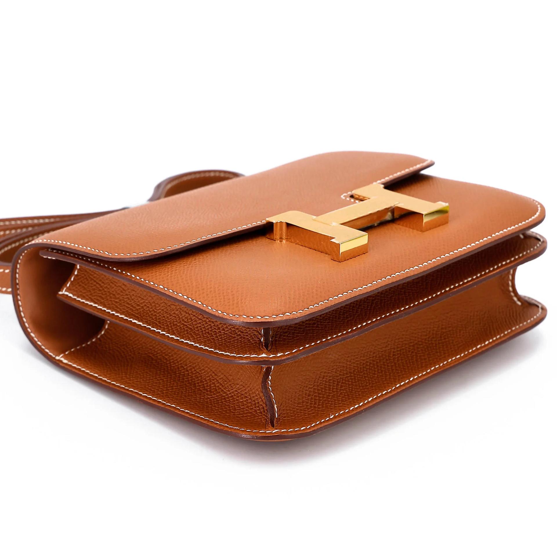 ランク SA HERMÈS エルメス コンスタンス3 ミニ ゴールド (37) エプソン ゴールド金具 U刻印 (2022) - 6